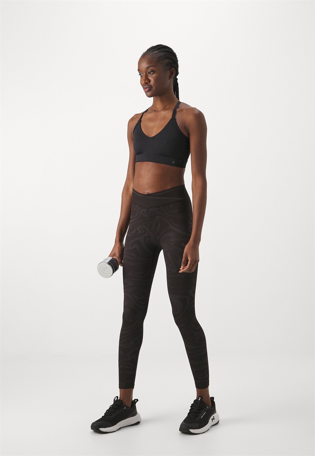 Even&Odd active ESSENTIAL 2 PACK MEDIUM SUPPORT SPORTS BRA WITH ADJUSTABLE CROSS BACK - Sport-BH mit mittlerer Stützkraft - black/dark blue/schwarz