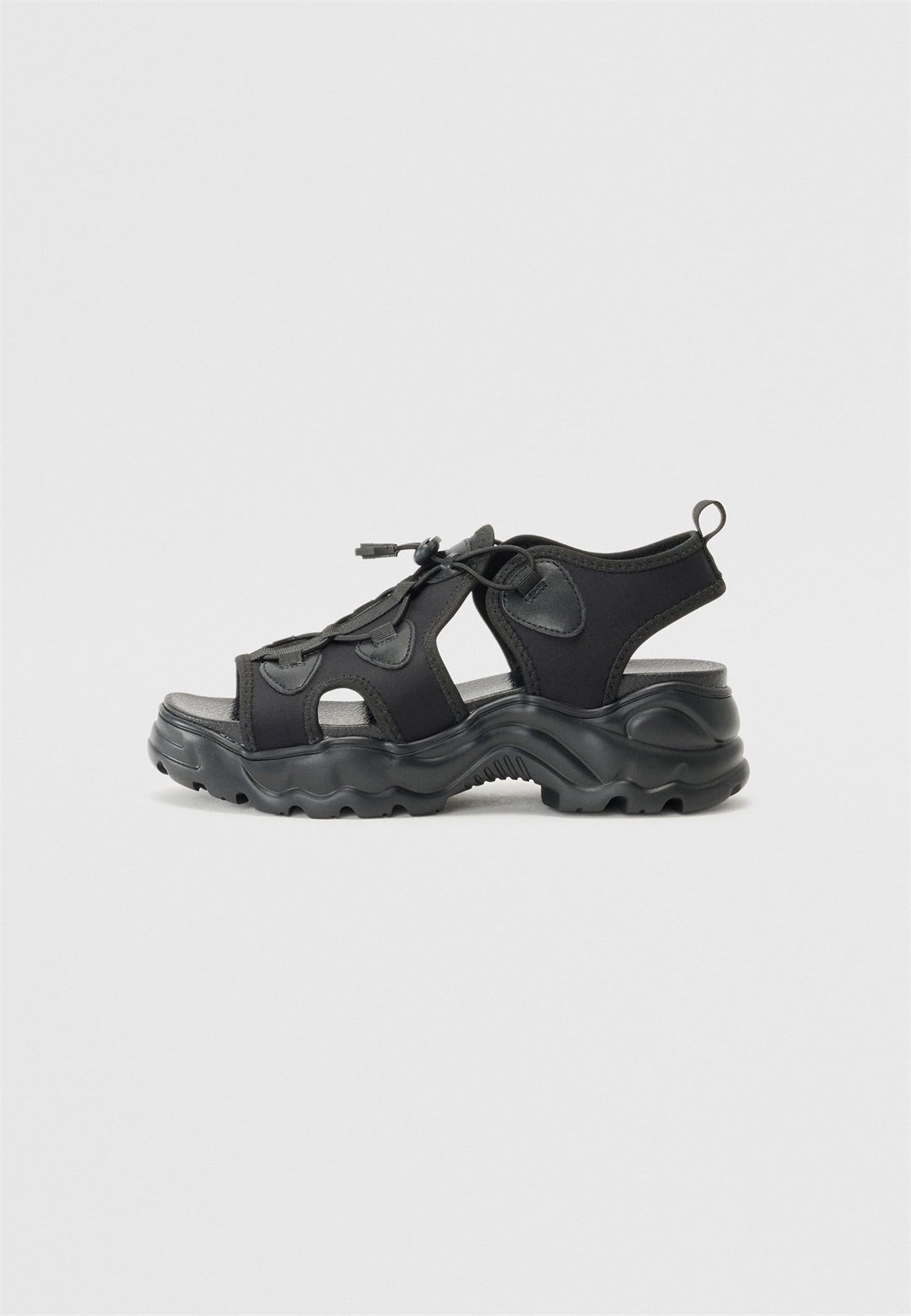 Even&Odd Wide Fit Keilsandalette - black/schwarz