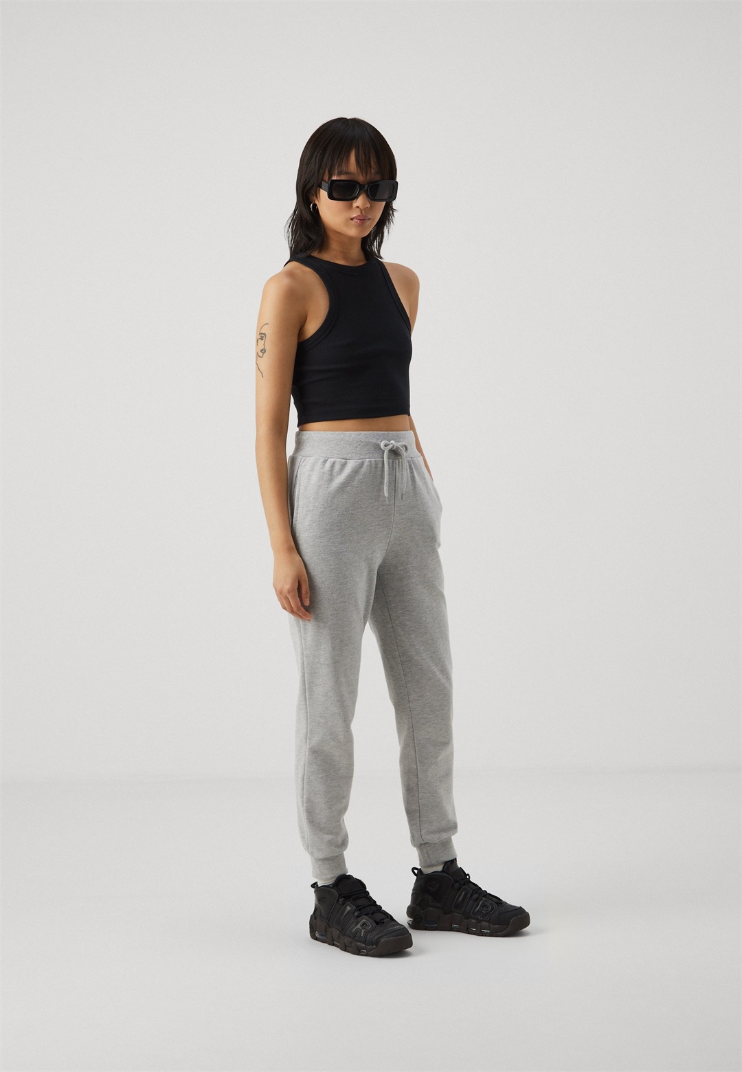 Even&Odd Petite 2 PACK - Jogginghose - black/grey/schwarz