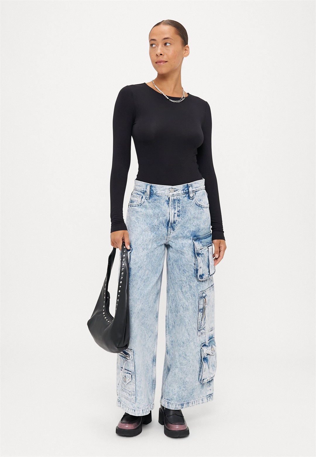 Even&Odd Petite 2 PACK - Langarmshirt - pink/black/schwarz