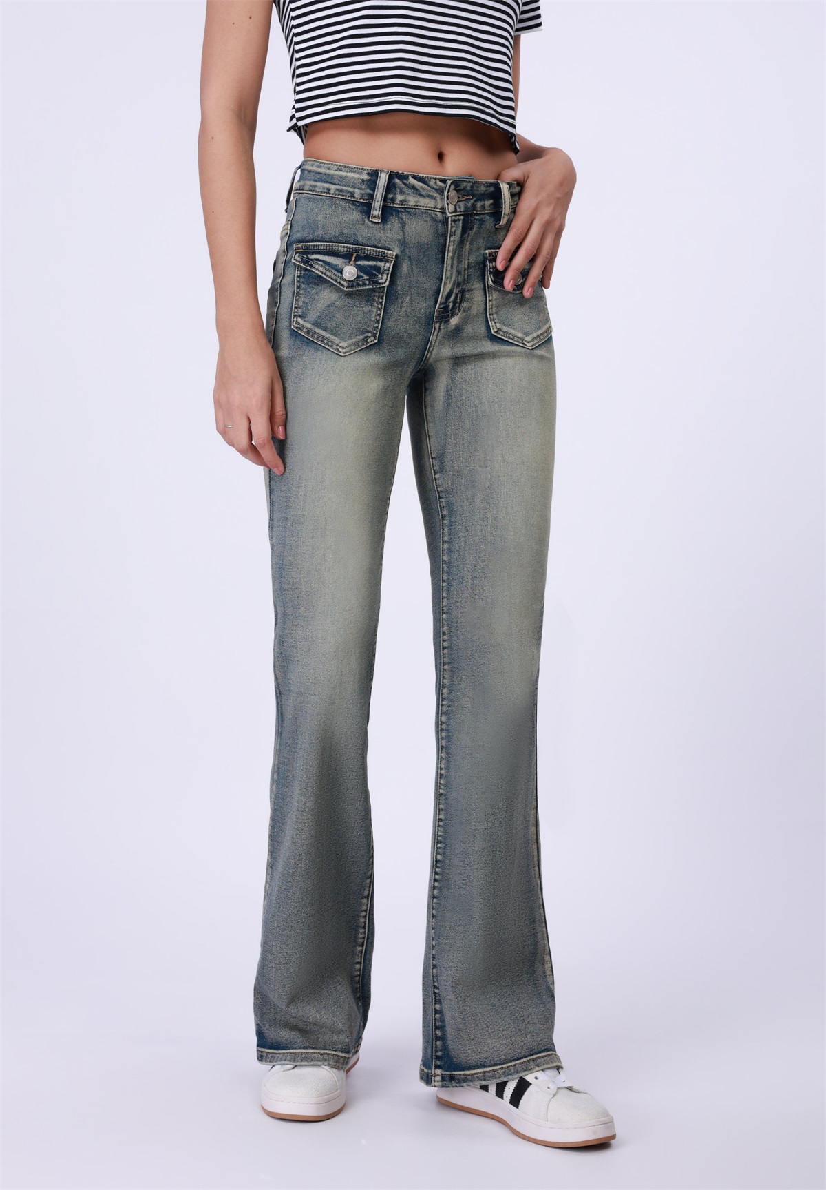 Even&Odd Tall Flared Jeans - blue/blau