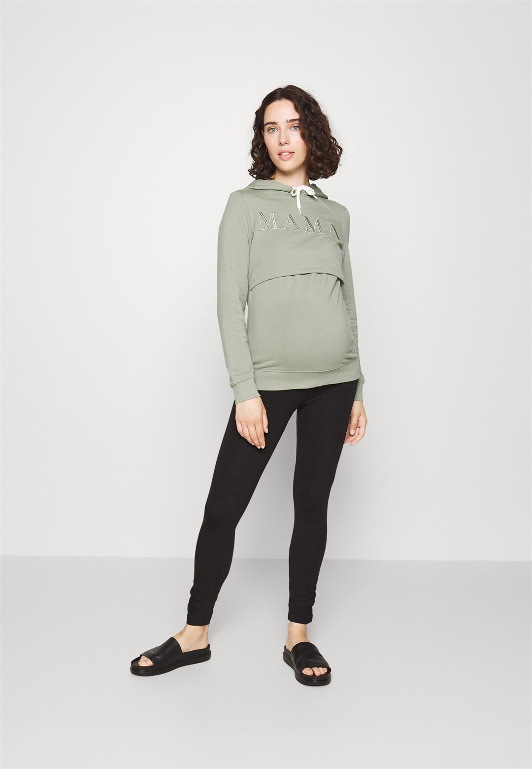 Even&Odd Maternity 3 PACK - Leggings - Hosen - black/schwarz