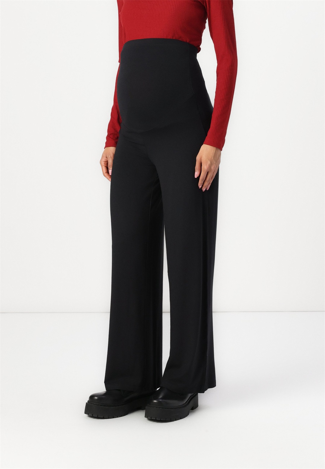 Anna Field MAMA Stoffhose - black/schwarz