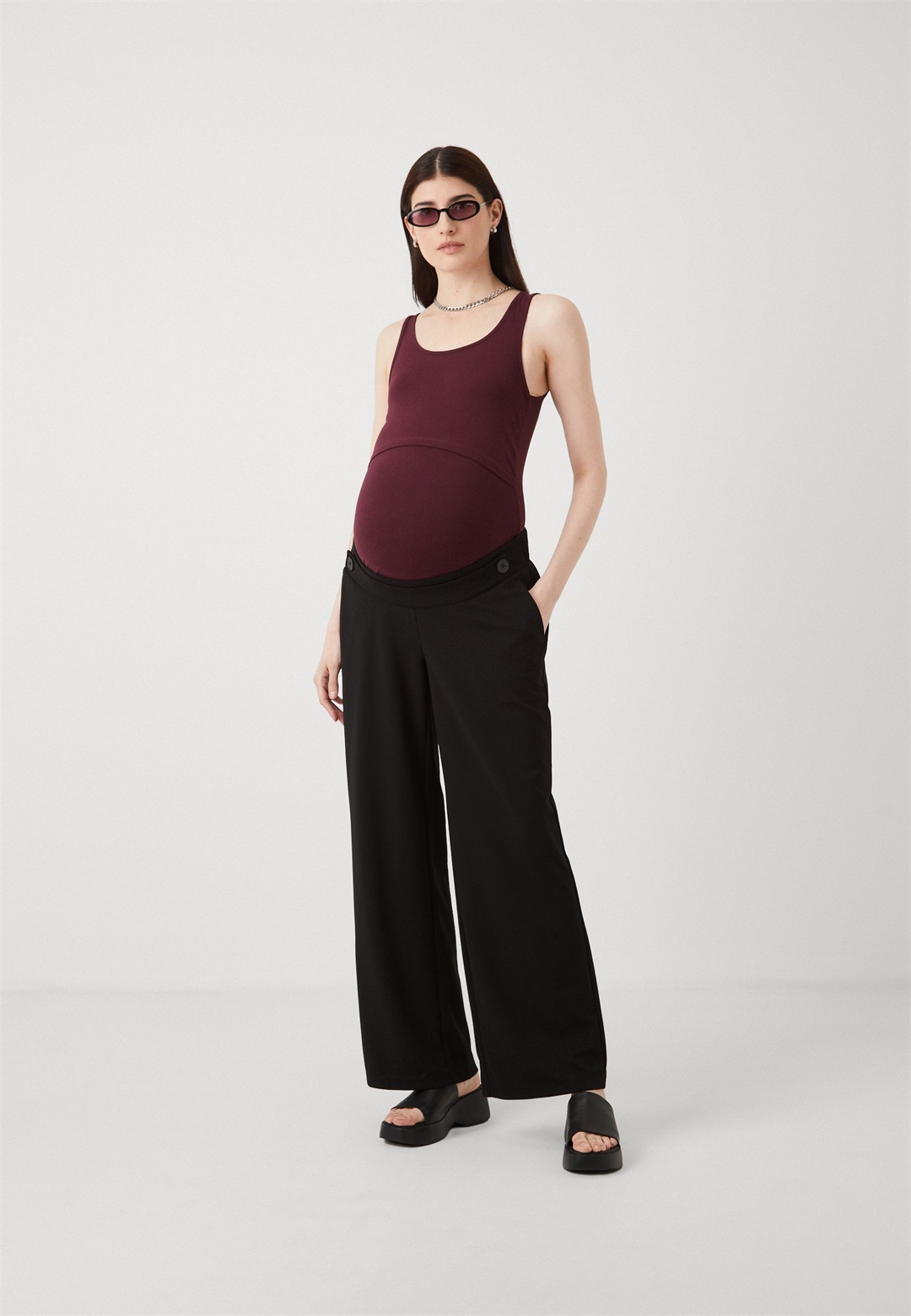 Anna Field MAMA 2 PACK - Top - bordeaux/black/bordeaux