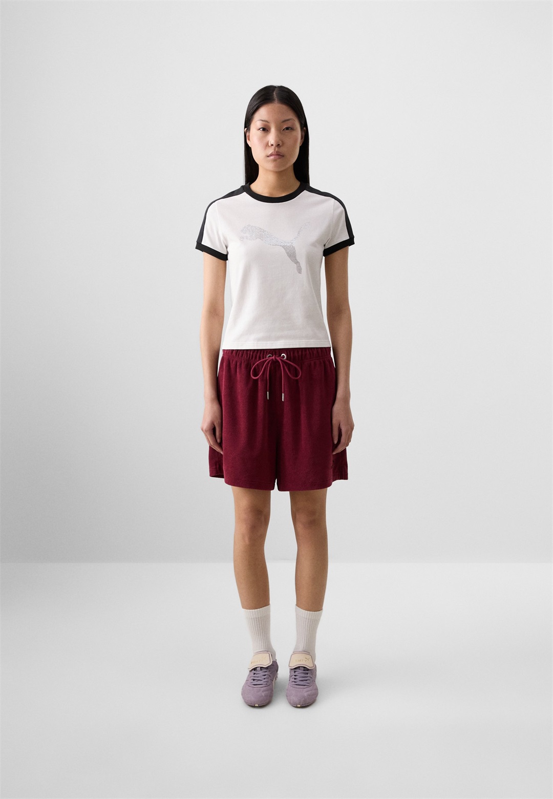 FENTY x PUMA SLIM TEE - T-Shirt print - white/weiß