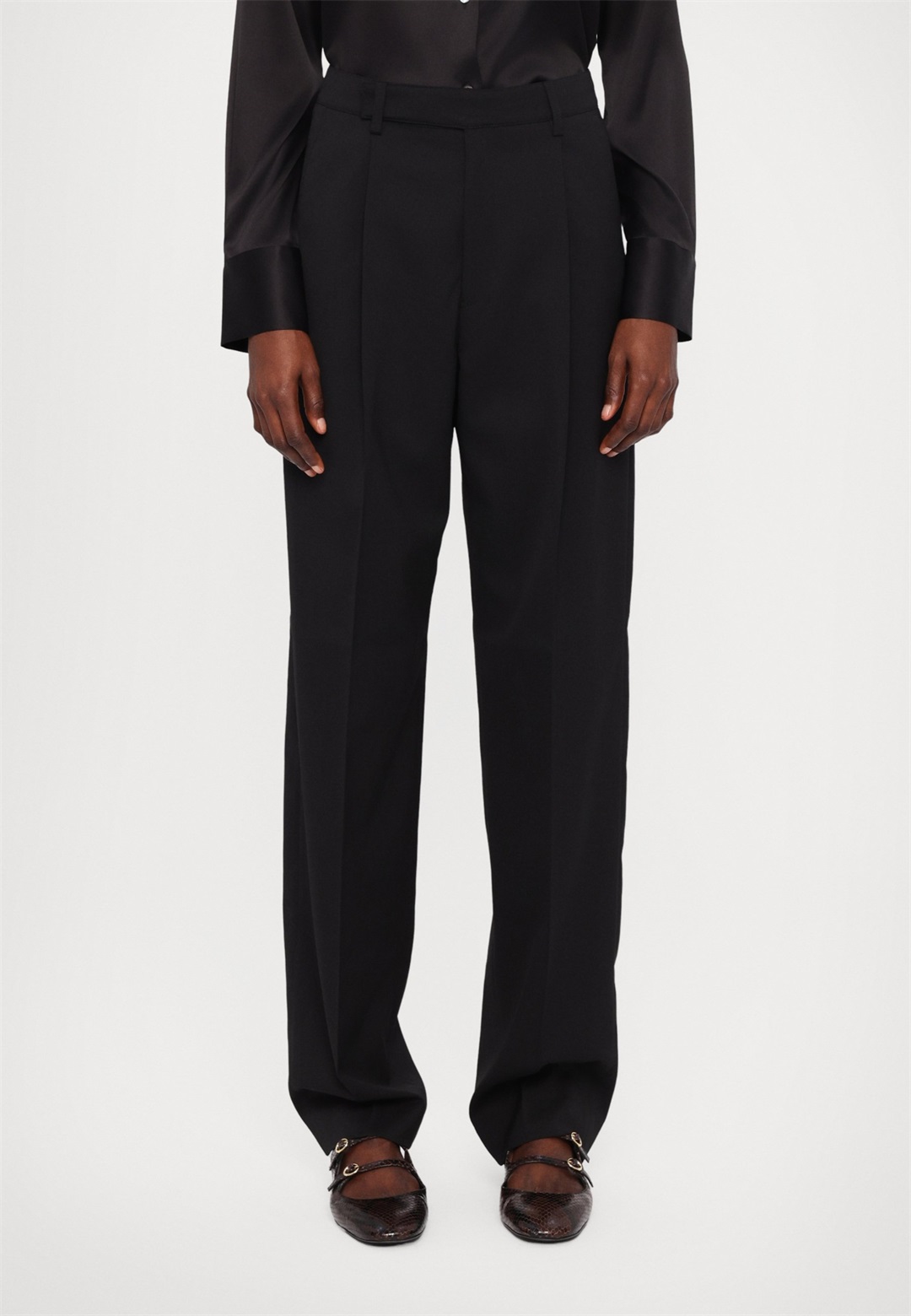 Filippa K JULIE - Stoffhose - black/schwarz