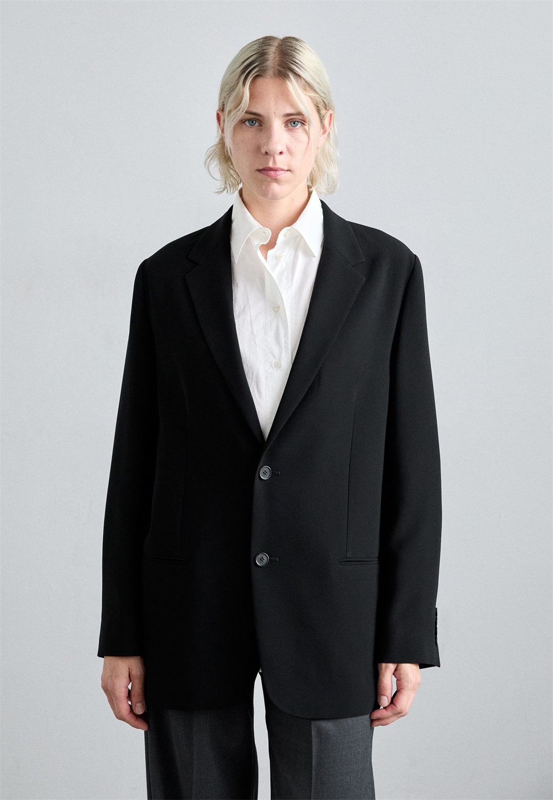 Filippa K RELAXED - Kurzmantel - black/schwarz