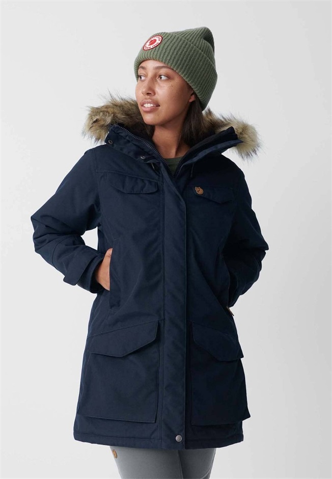 Fjällräven NUUK PARKA W - Parka - blau/dunkelblau