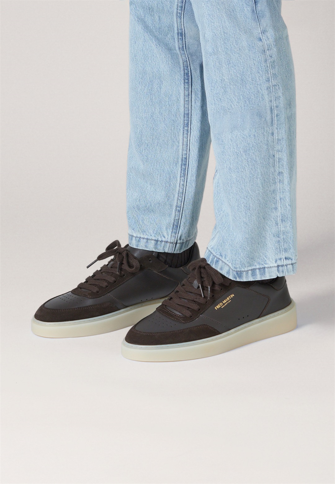 FRED MARTIN COLLECTION CAGLIARI - Sneaker low - cocoa suede/dunkelbraun