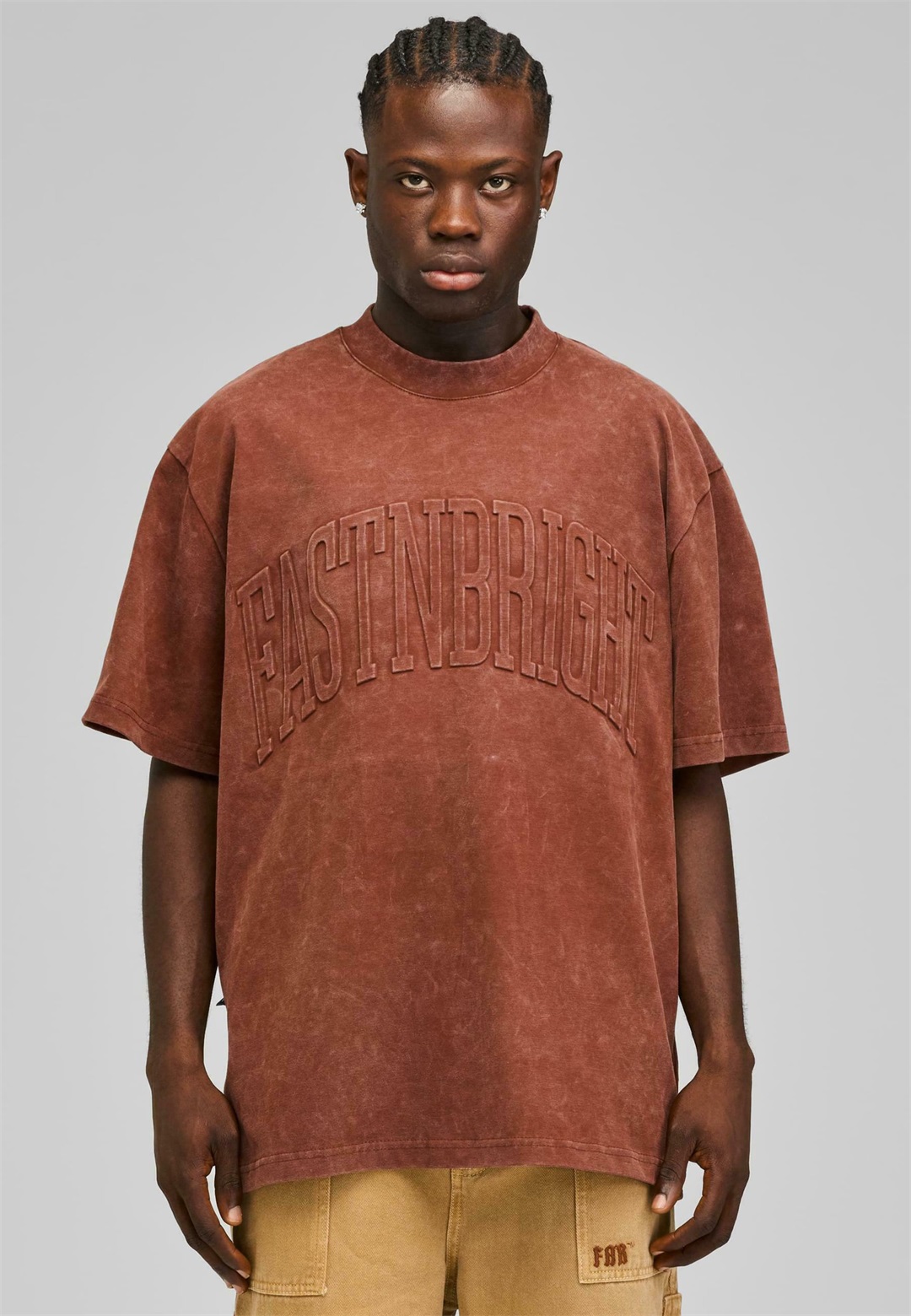Fast and Bright TEE - T-Shirt print - brown/braun