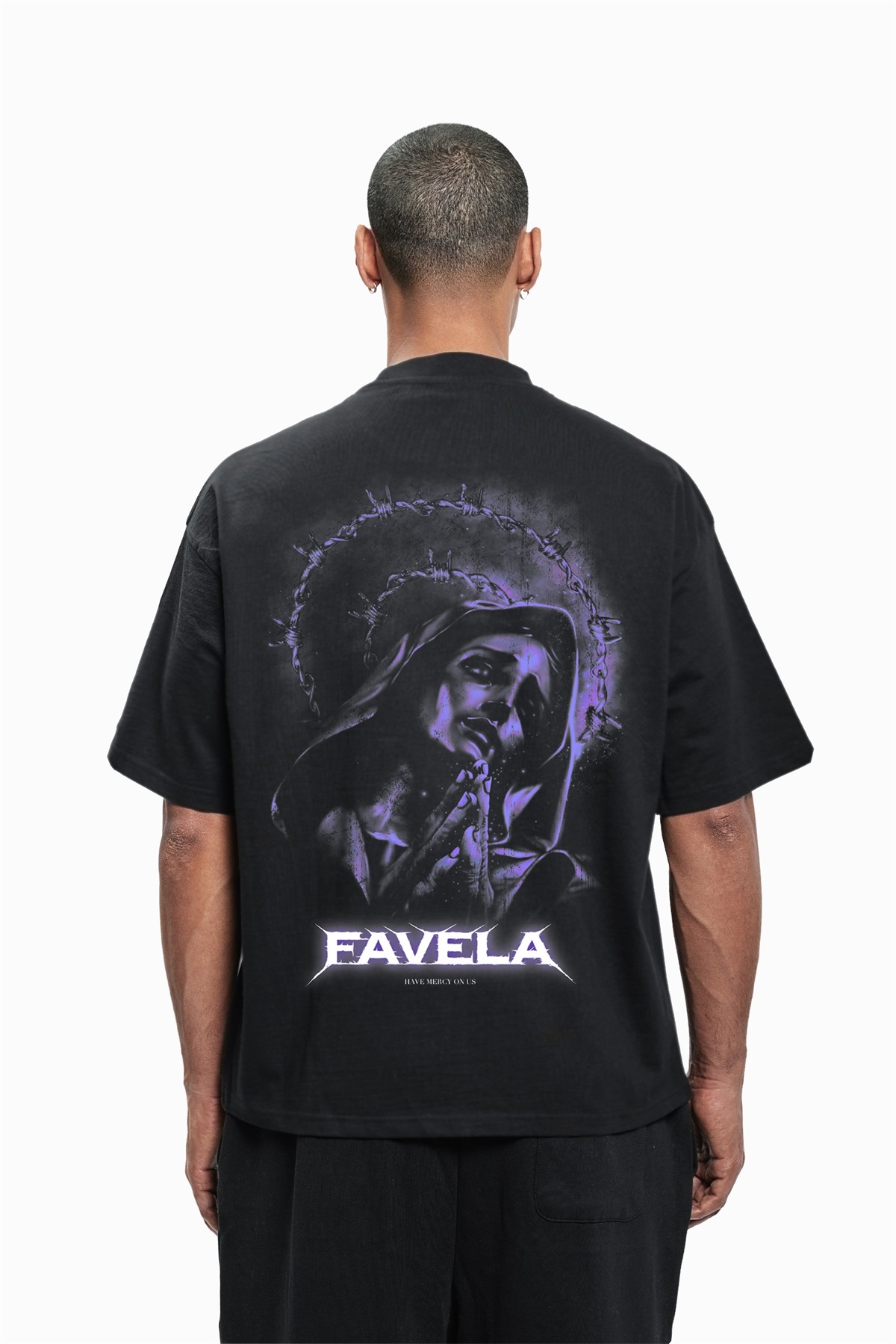 FAVELA WIRE UNISEX - T-Shirt print - black/schwarz