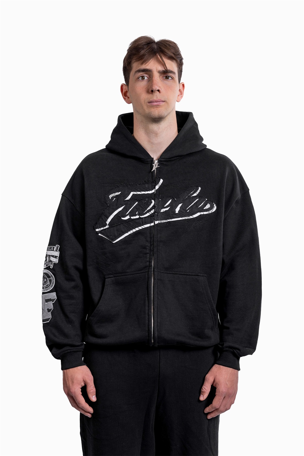 FAVELA FRONTZIP - Sweatjacke - black/schwarz