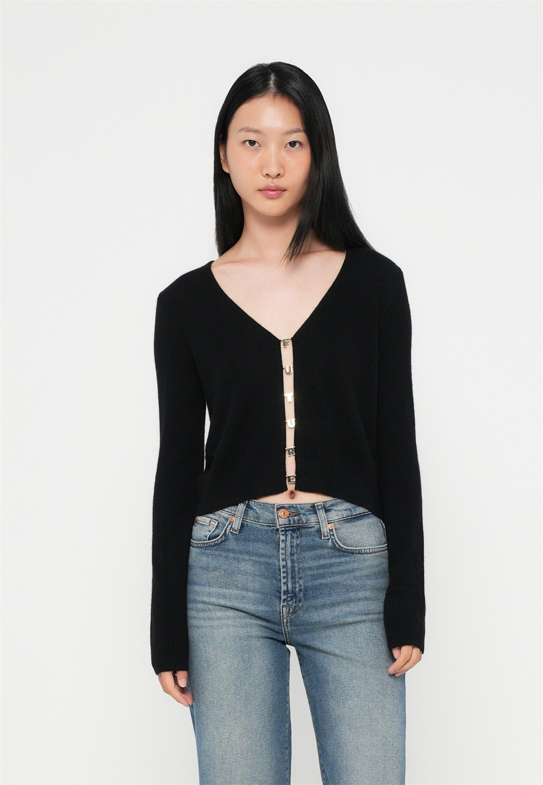 FROM FUTURE Strickjacke - noir/schwarz