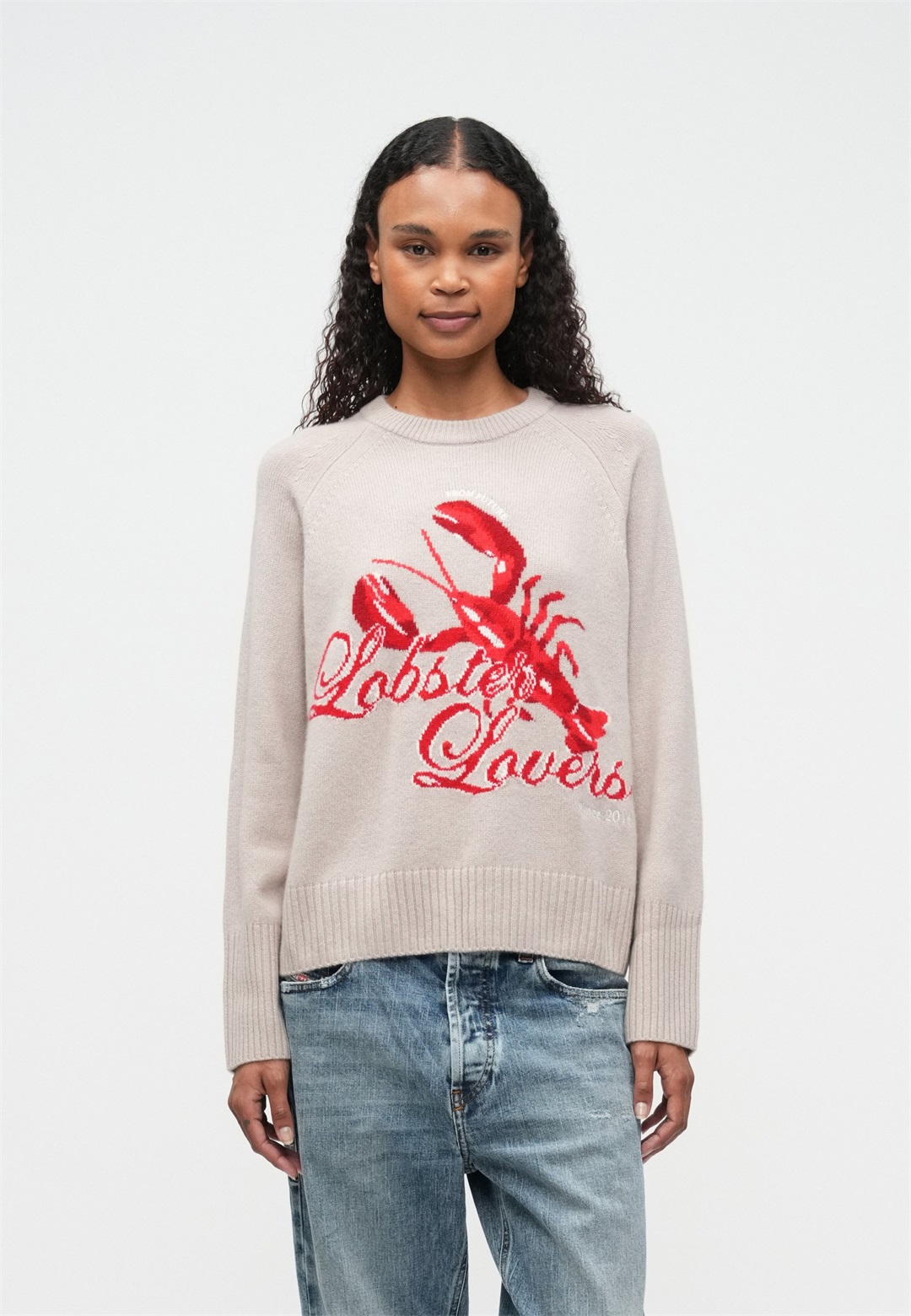 FROM FUTURE Strickpullover - iced sand/sand