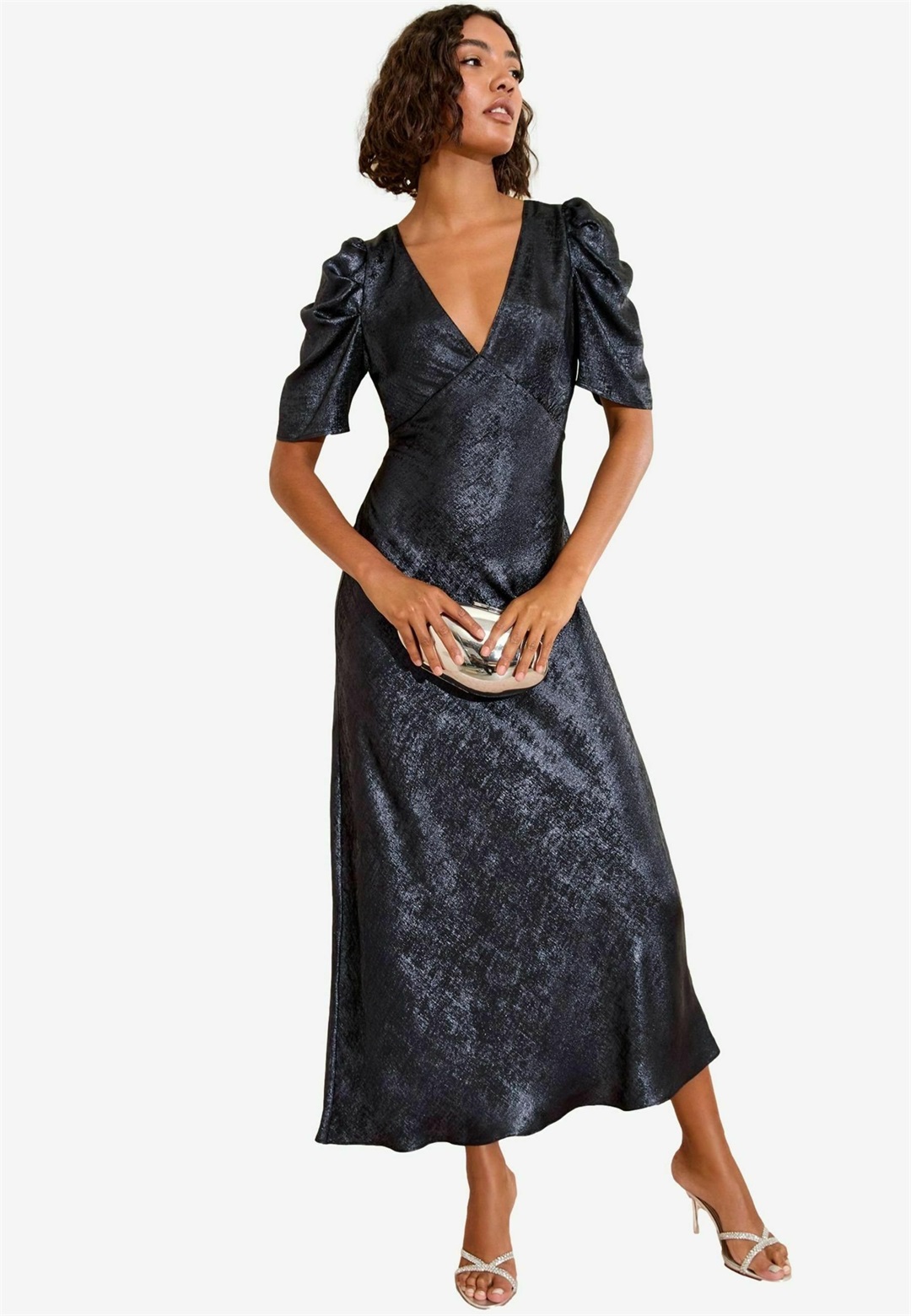 Friends Like These Maxikleid - navy lurex/blau