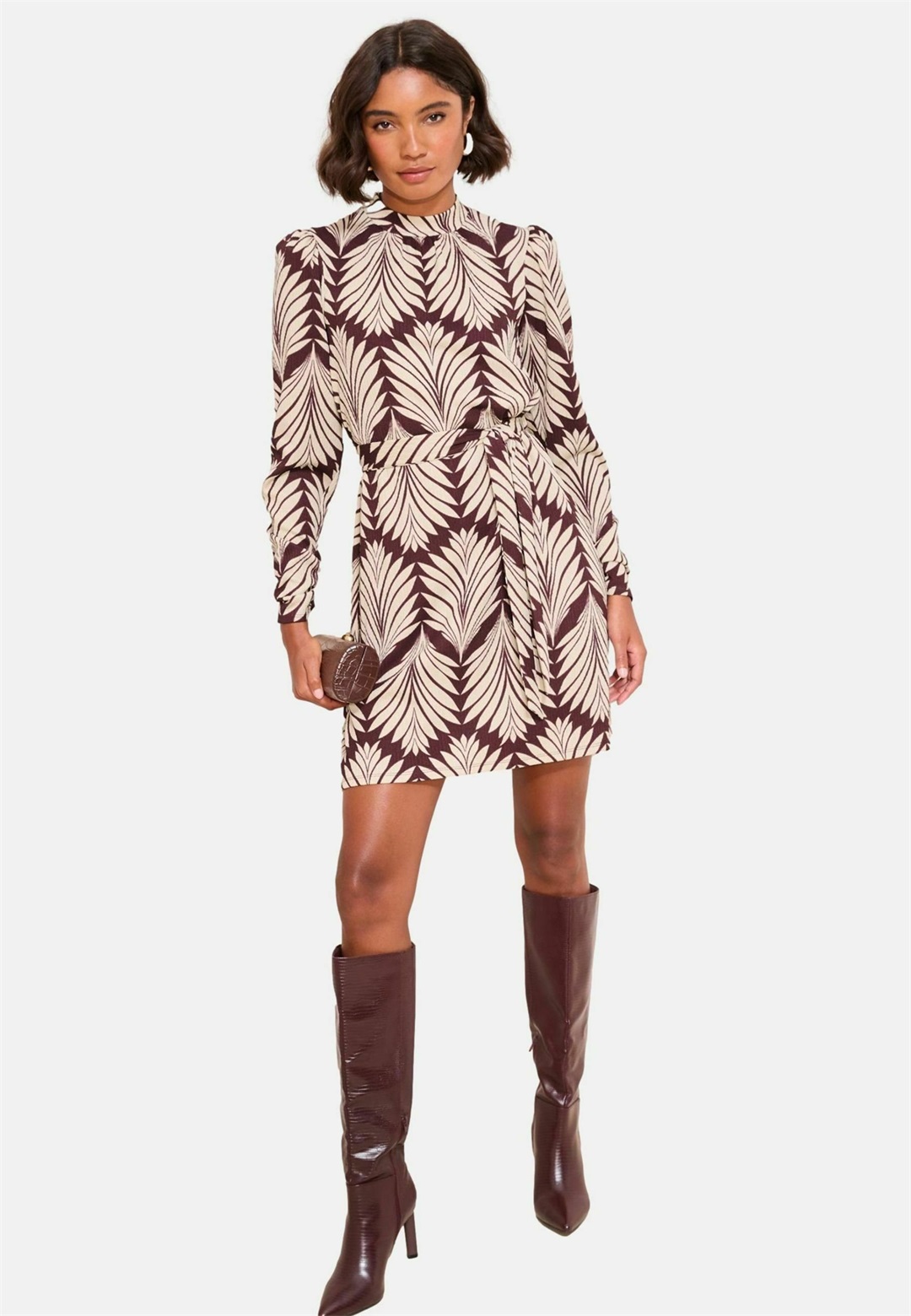 Friends Like These LONG SLEEVE TEXTURED - Jerseykleid - purple geo/lila