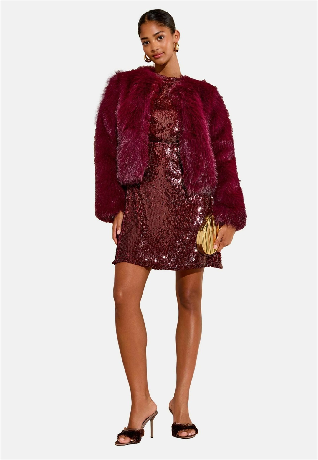 Friends Like These COLLARLESS - Winterjacke - burgundy red/rot