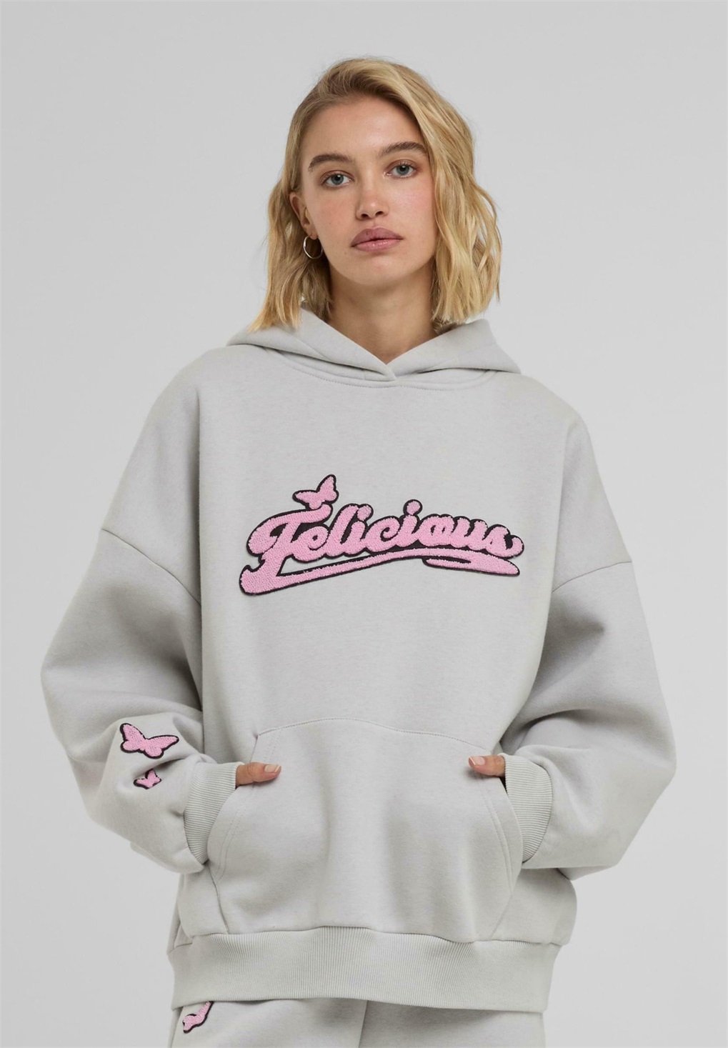 FELICIOUS SOFT - Kapuzenpullover - grey/grau FELICIOUS SOFT - Kapuzenpullover - grey/grau