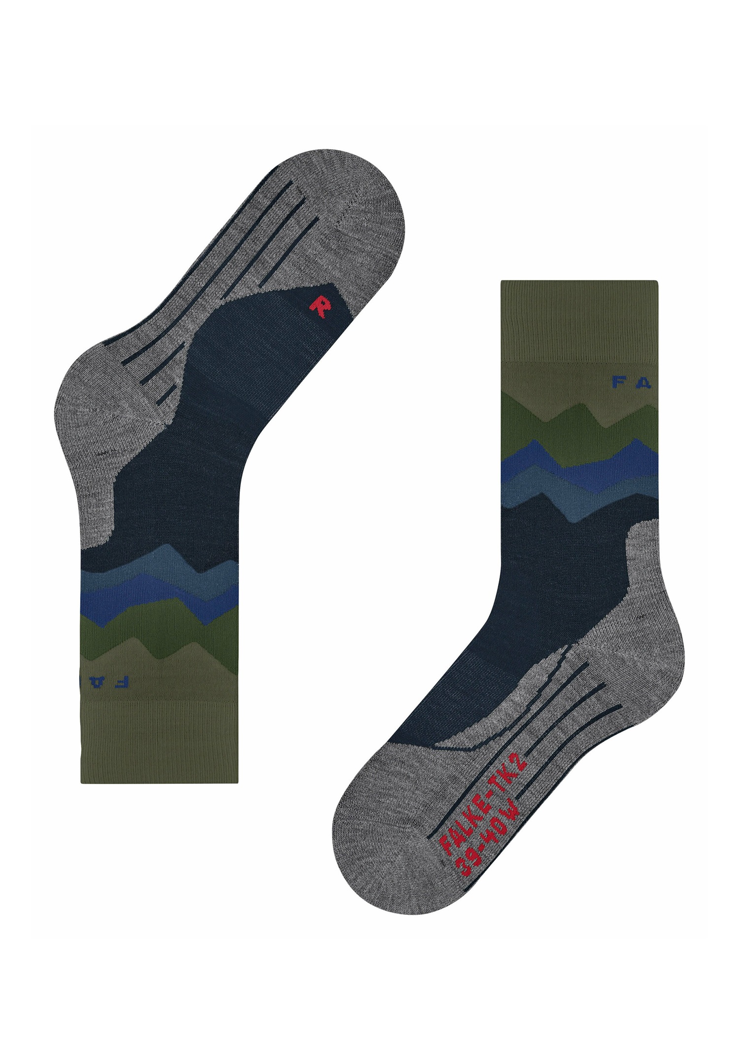 FALKE TK2 CREST - Sportsocken - space blue/blau
