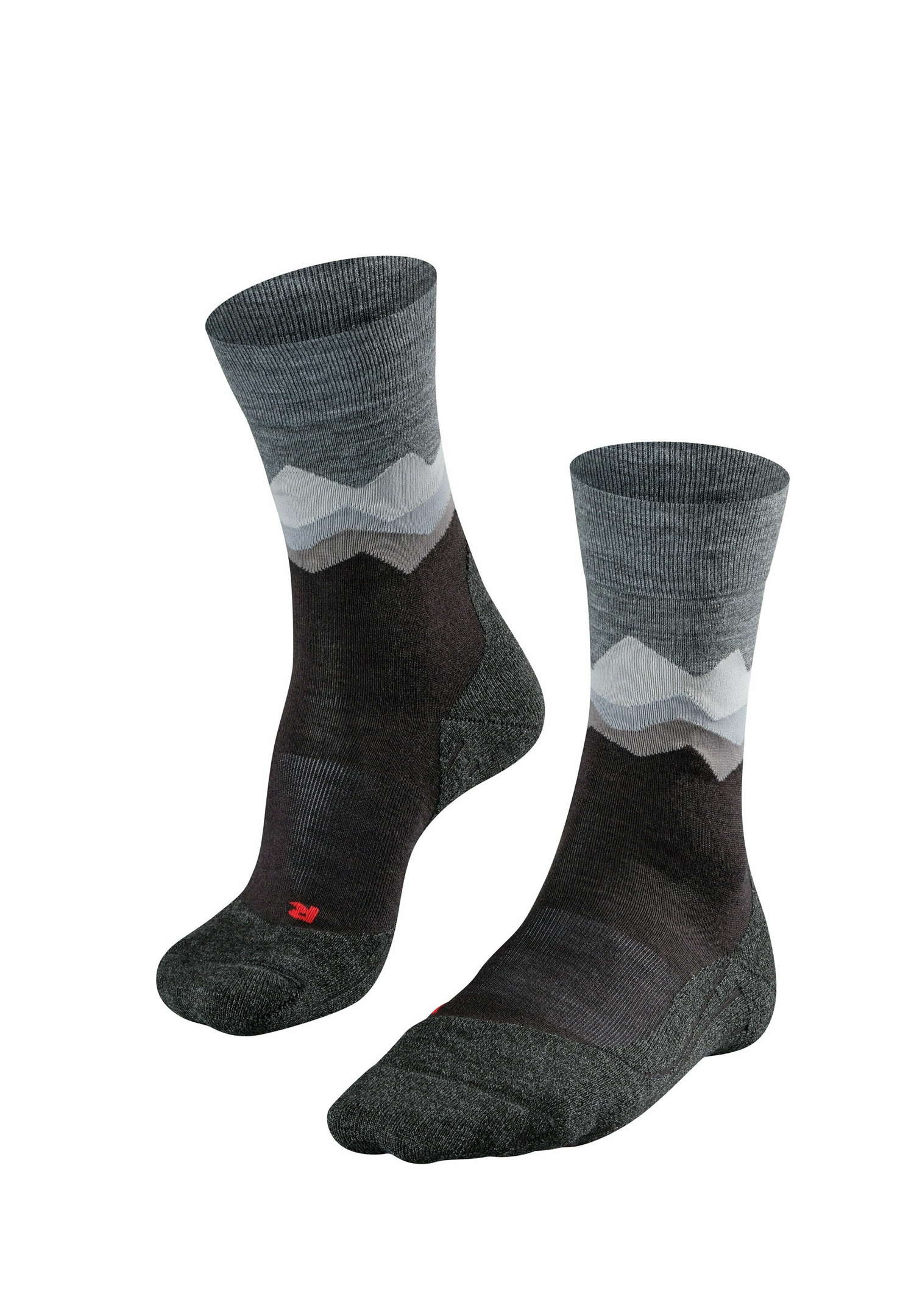 FALKE TK2 CREST - Sportsocken - black (3003)/schwarz meliert