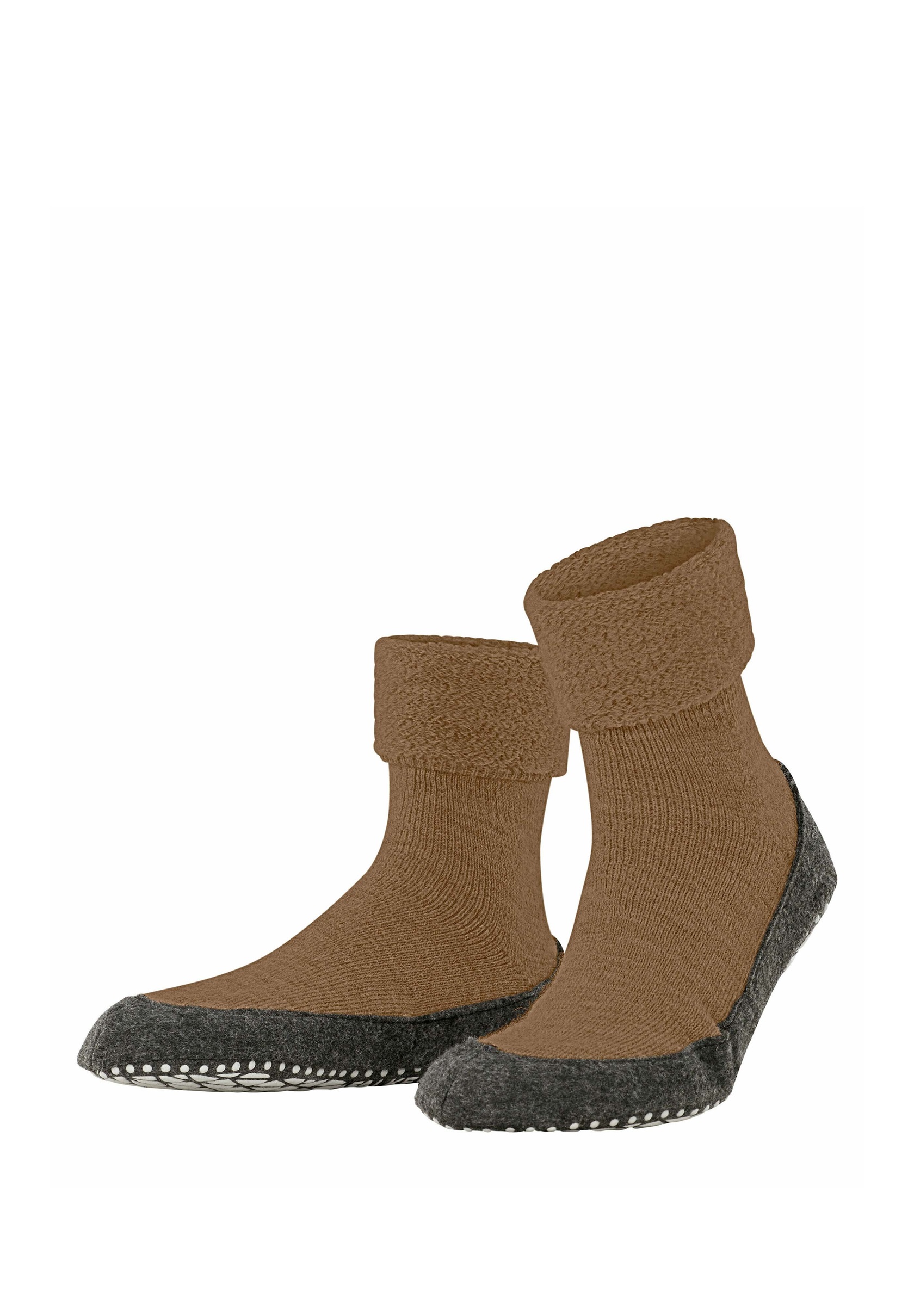 FALKE COSYSHOE - Socken - wood/dunkelbraun
