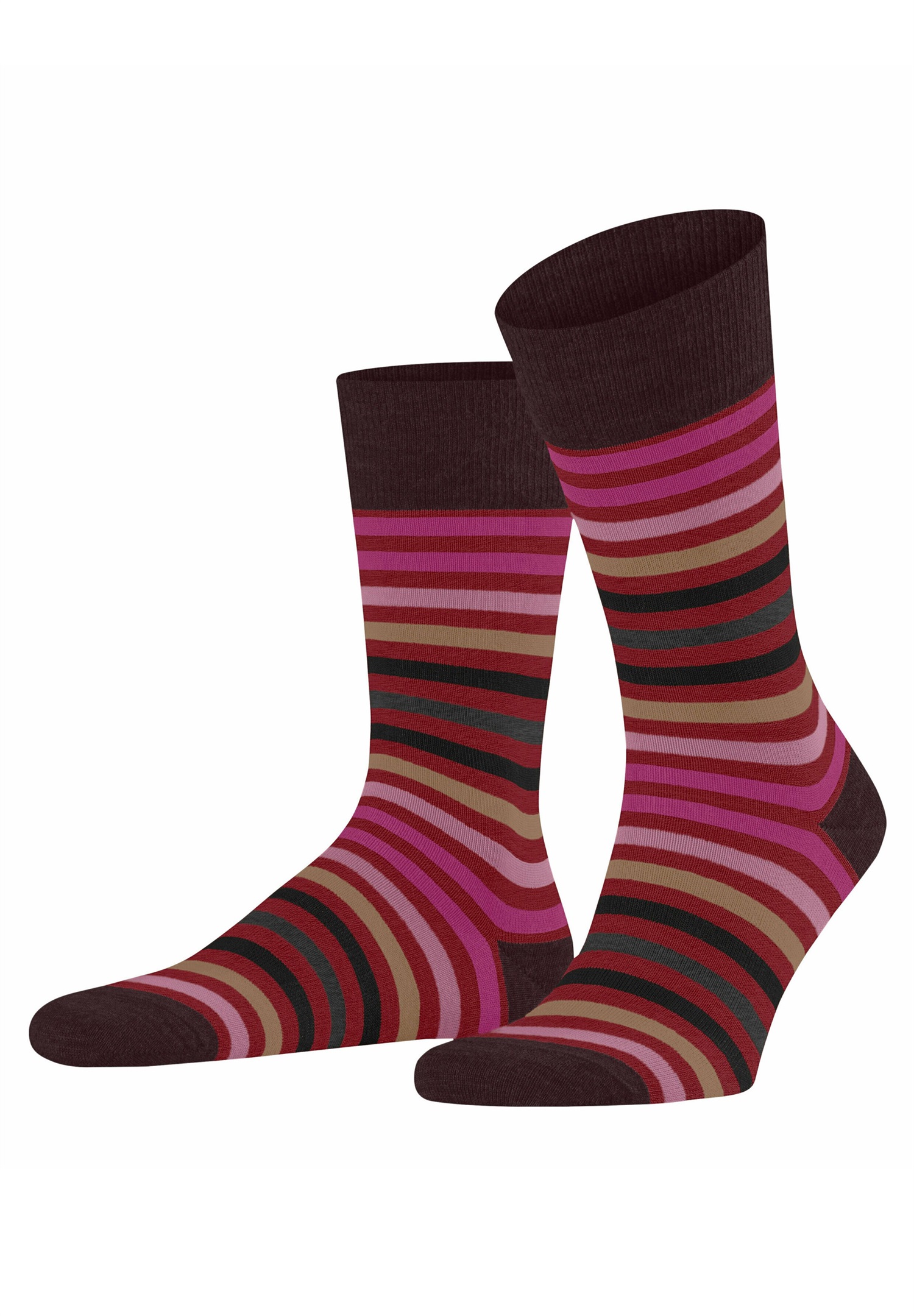 FALKE TINTED STRIPE - Socken - ingle/pink