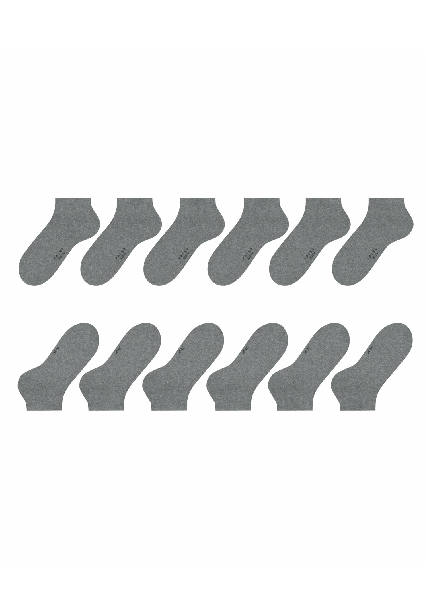 FALKE HAPPY 6-PACK - Socken - light greymel/grau
