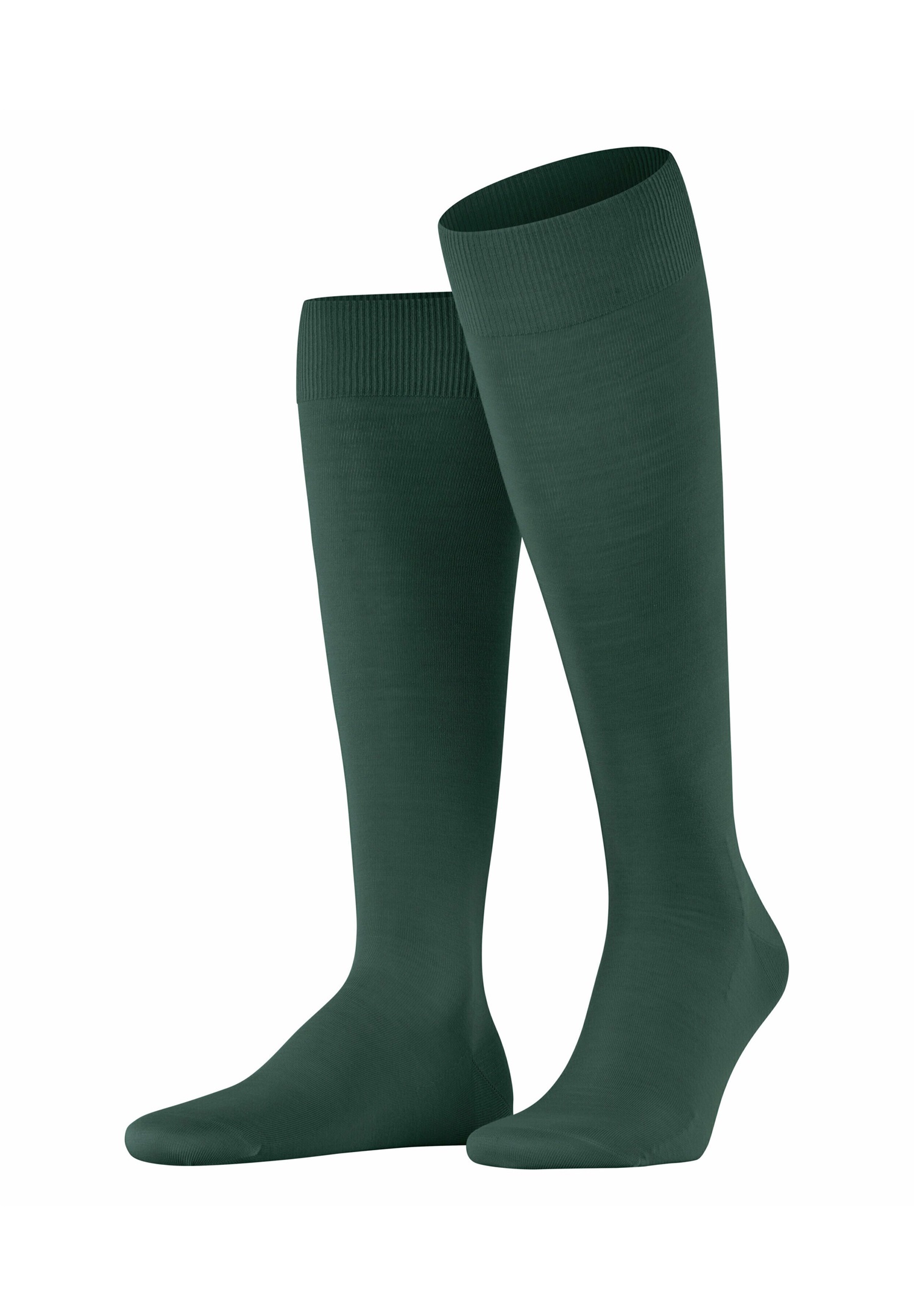 FALKE CLIMAWOOL - Kniestrümpfe - hunter green/dunkelgrün