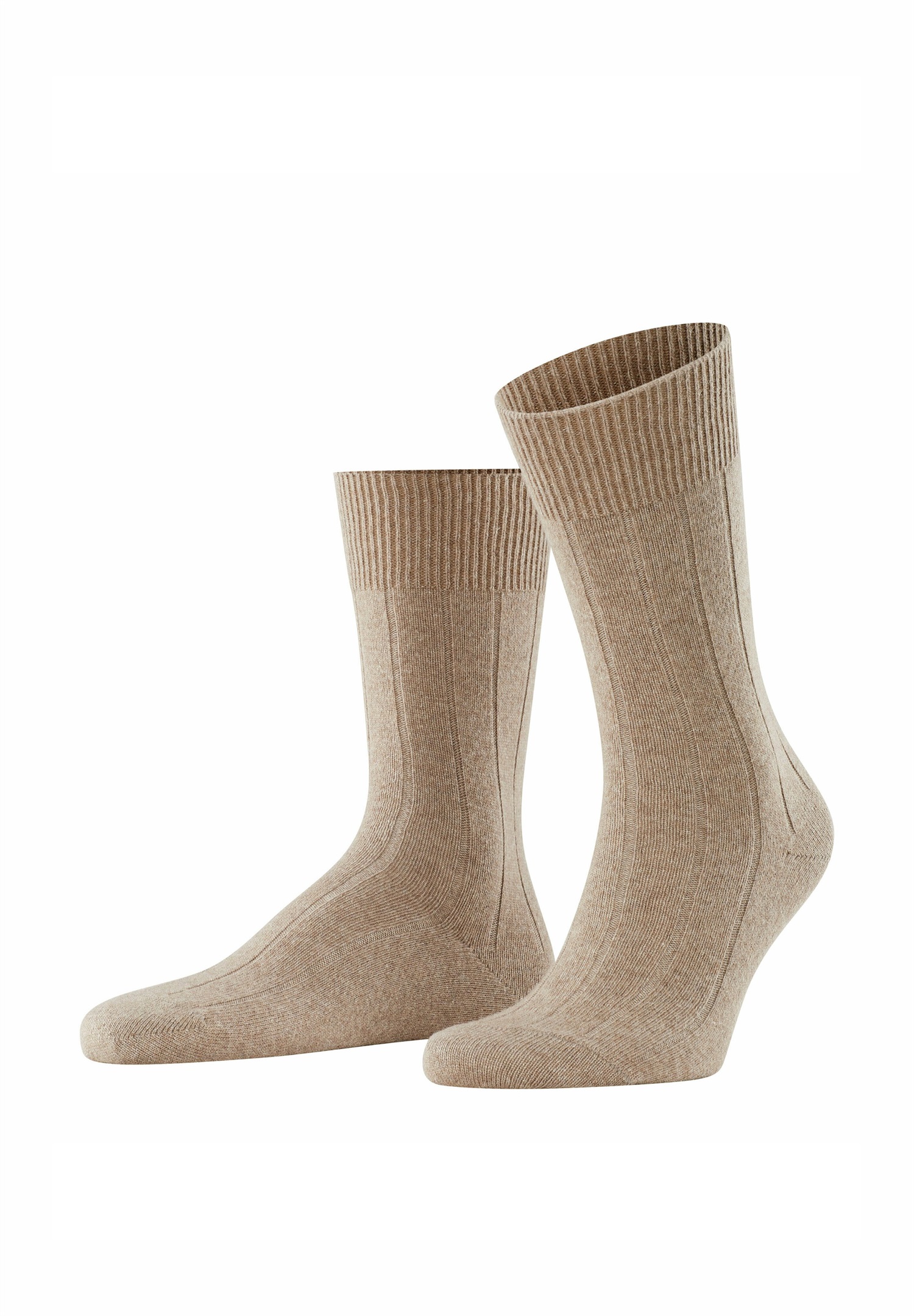 FALKE LHASA RIB - Socken - nutmeg mel/braun