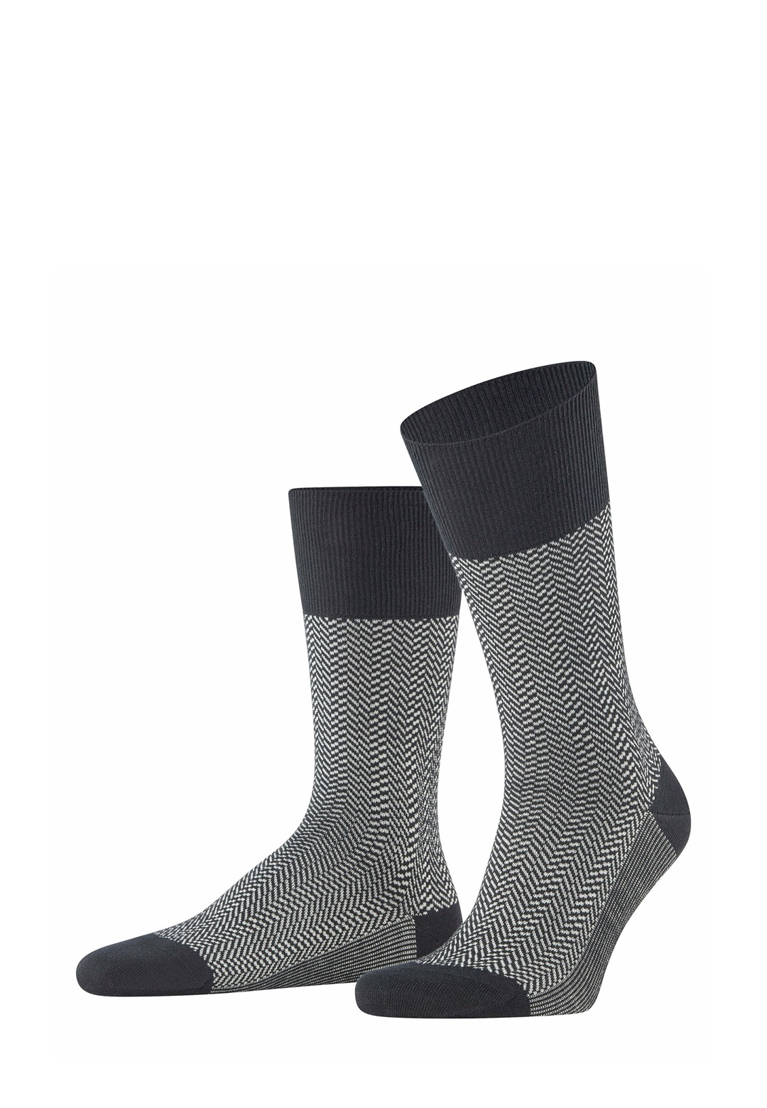 FALKE AIRPORT HERRINGSTRIPE - Socken - black/schwarz