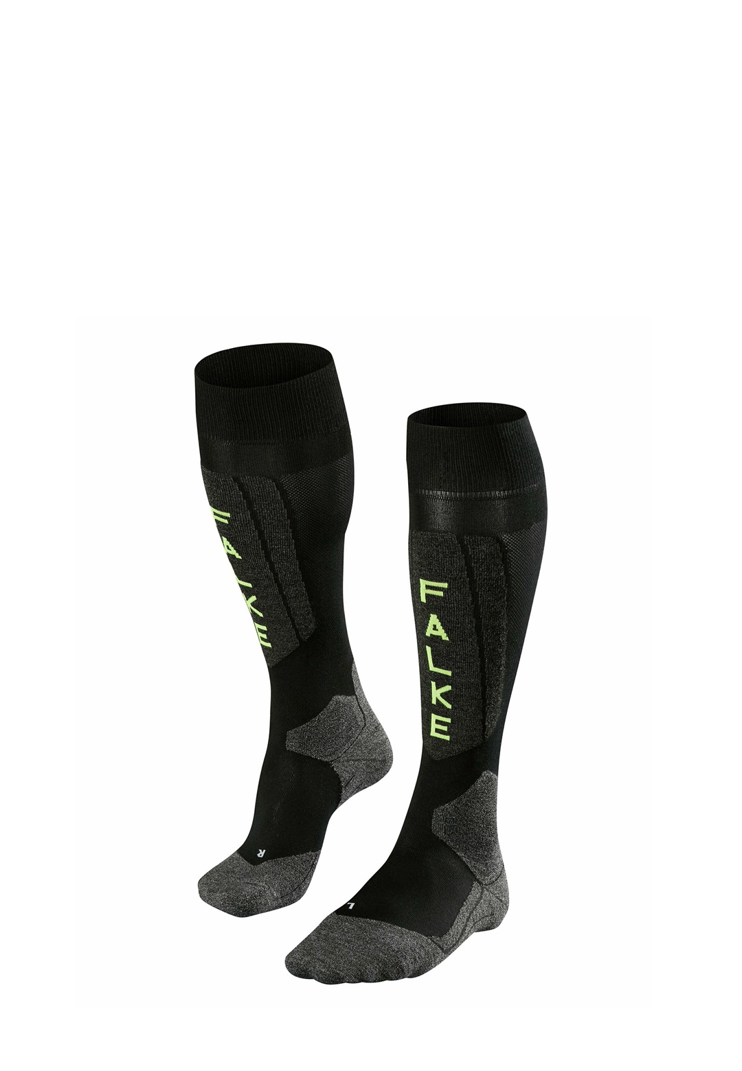 FALKE EXPERT SKIING - Kniestrümpfe - black lightning/schwarz