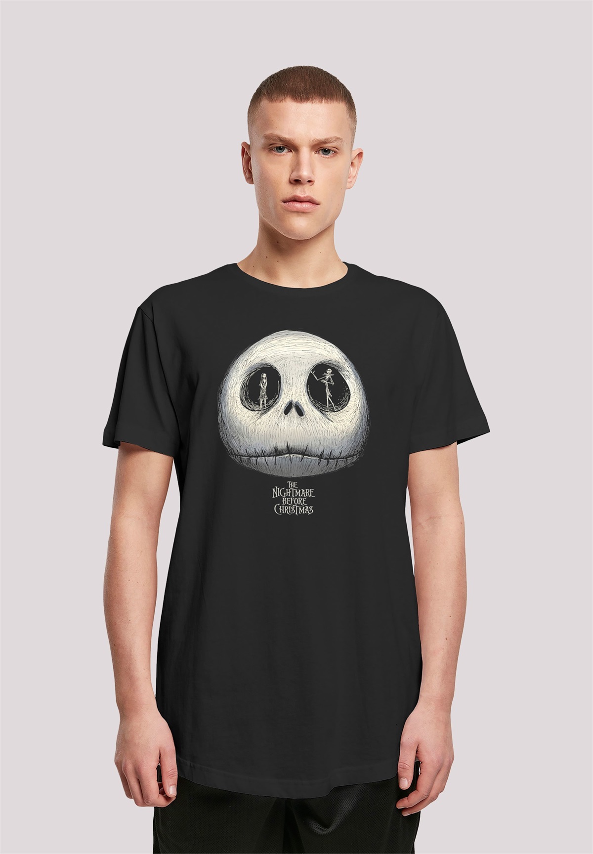 F4NT4STIC DISNEY NIGHTMARE BEFORE CHRISTMAS JACKS EYES - T-Shirt print - black/schwarz