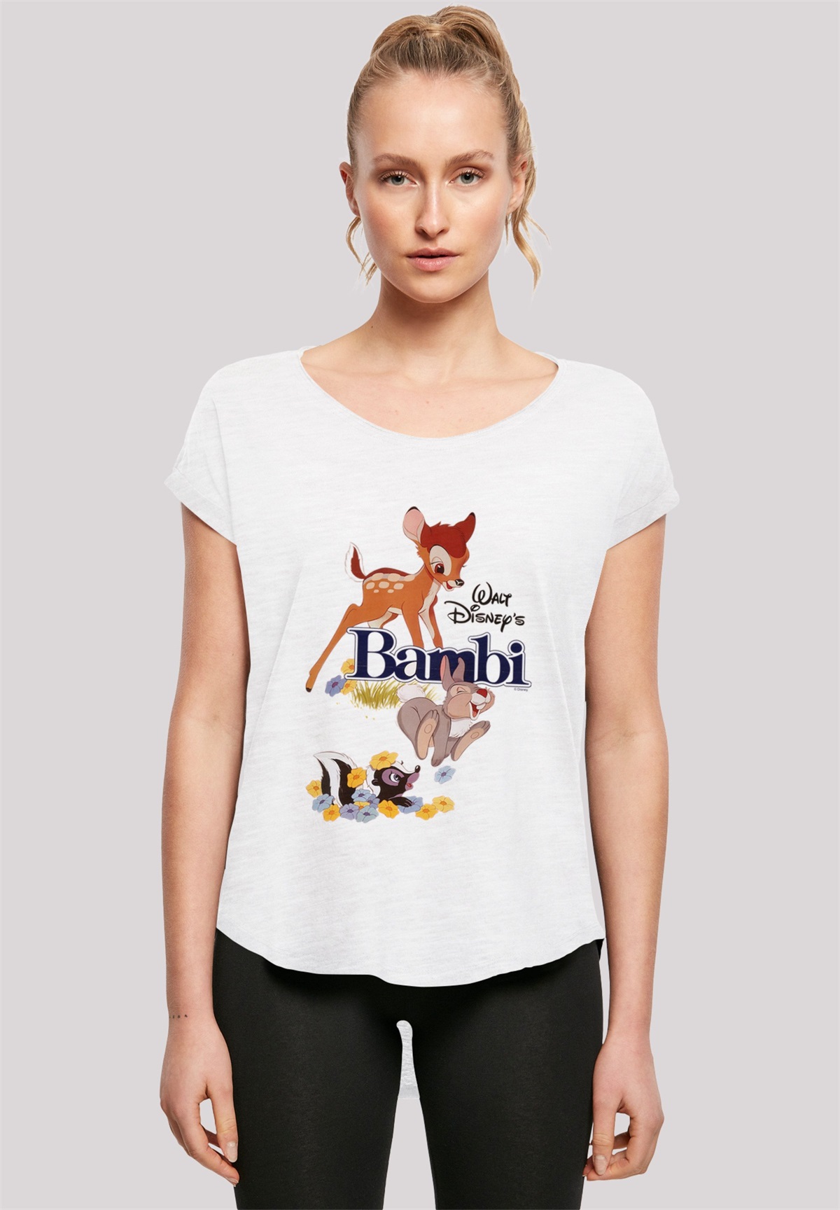 F4NT4STIC DISNEY BAMBI POSTER - T-Shirt print - white/weiß
