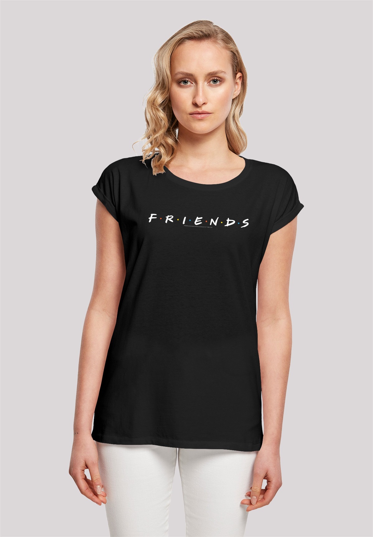 F4NT4STIC 'FRIENDS TV SERIE TEXT LOGO' - T-Shirt print - black/schwarz