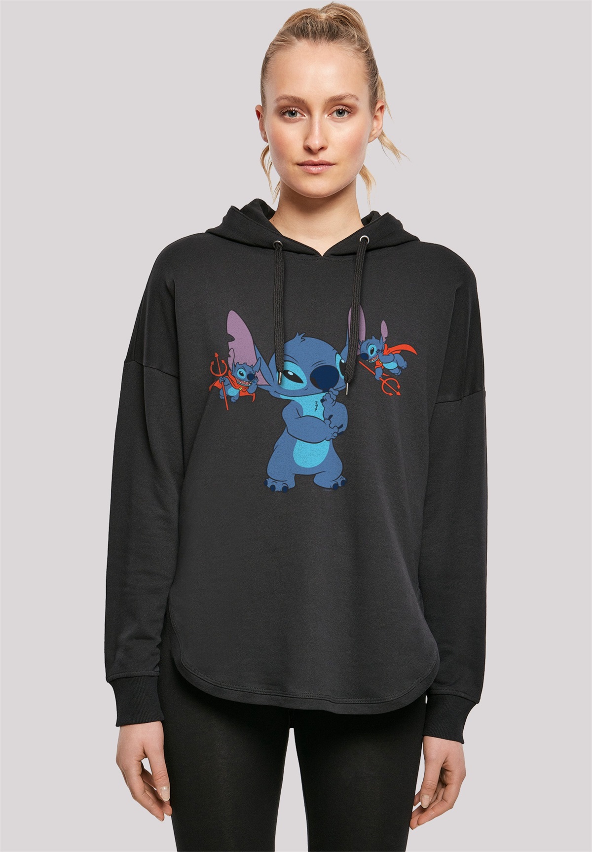 F4NT4STIC DISNEY LILO UND STITCH LITTLE DEVILS - Kapuzenpullover - black/schwarz