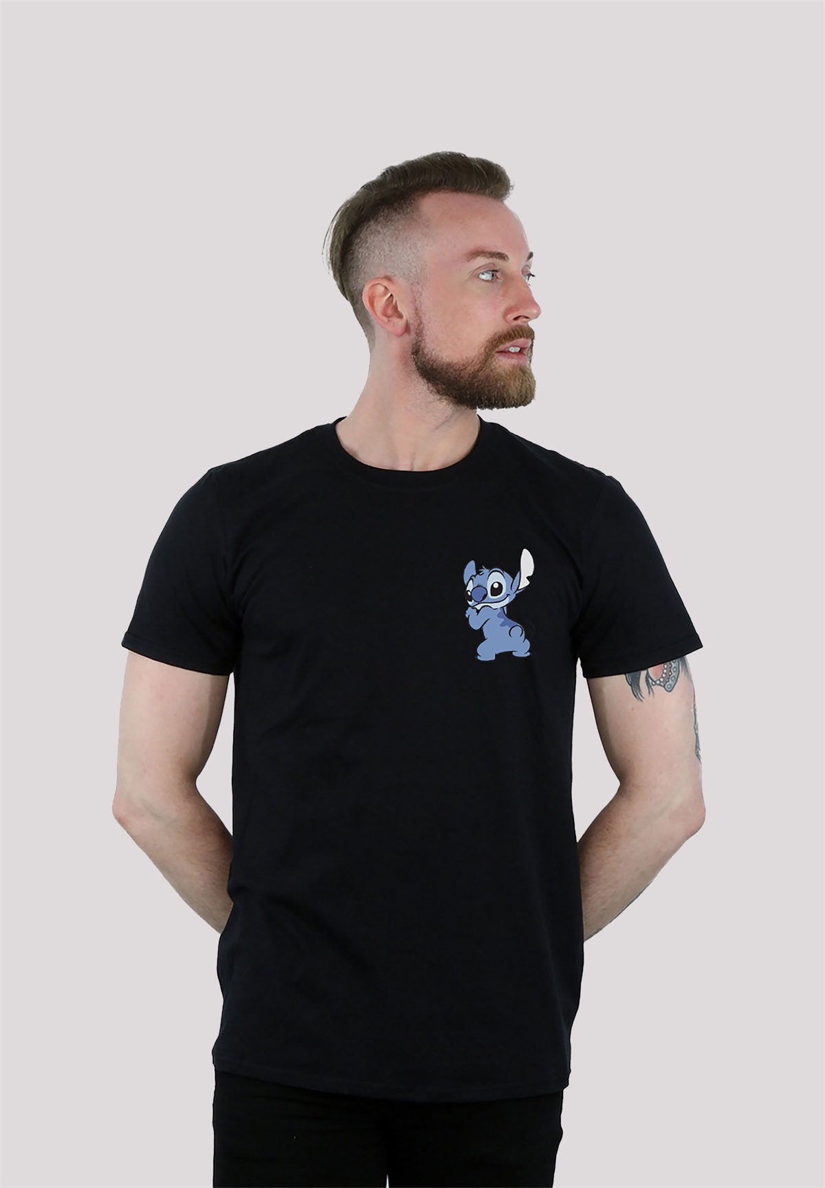 F4NT4STIC DISNEY LILO AND STITCH - T-Shirt print - black/schwarz