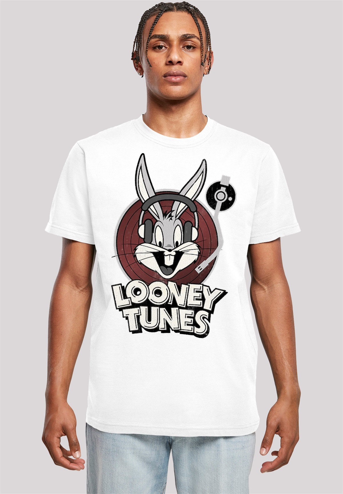 F4NT4STIC LOONEY TUNES BUGS BUNNY - T-Shirt print - white/weiß