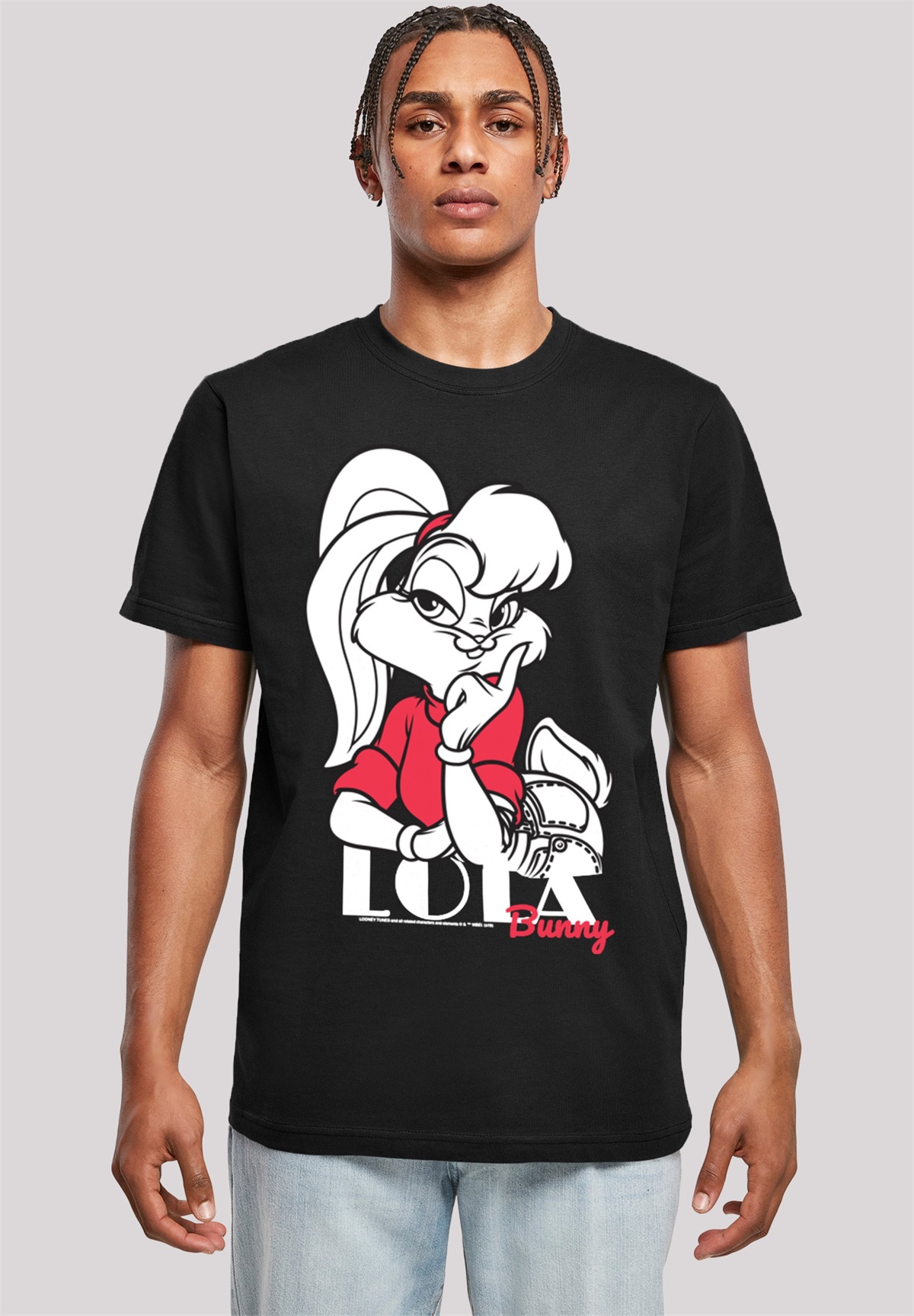 F4NT4STIC LOONEY TUNES CLASSIC LOLA BUNNY - T-Shirt print - black/schwarz
