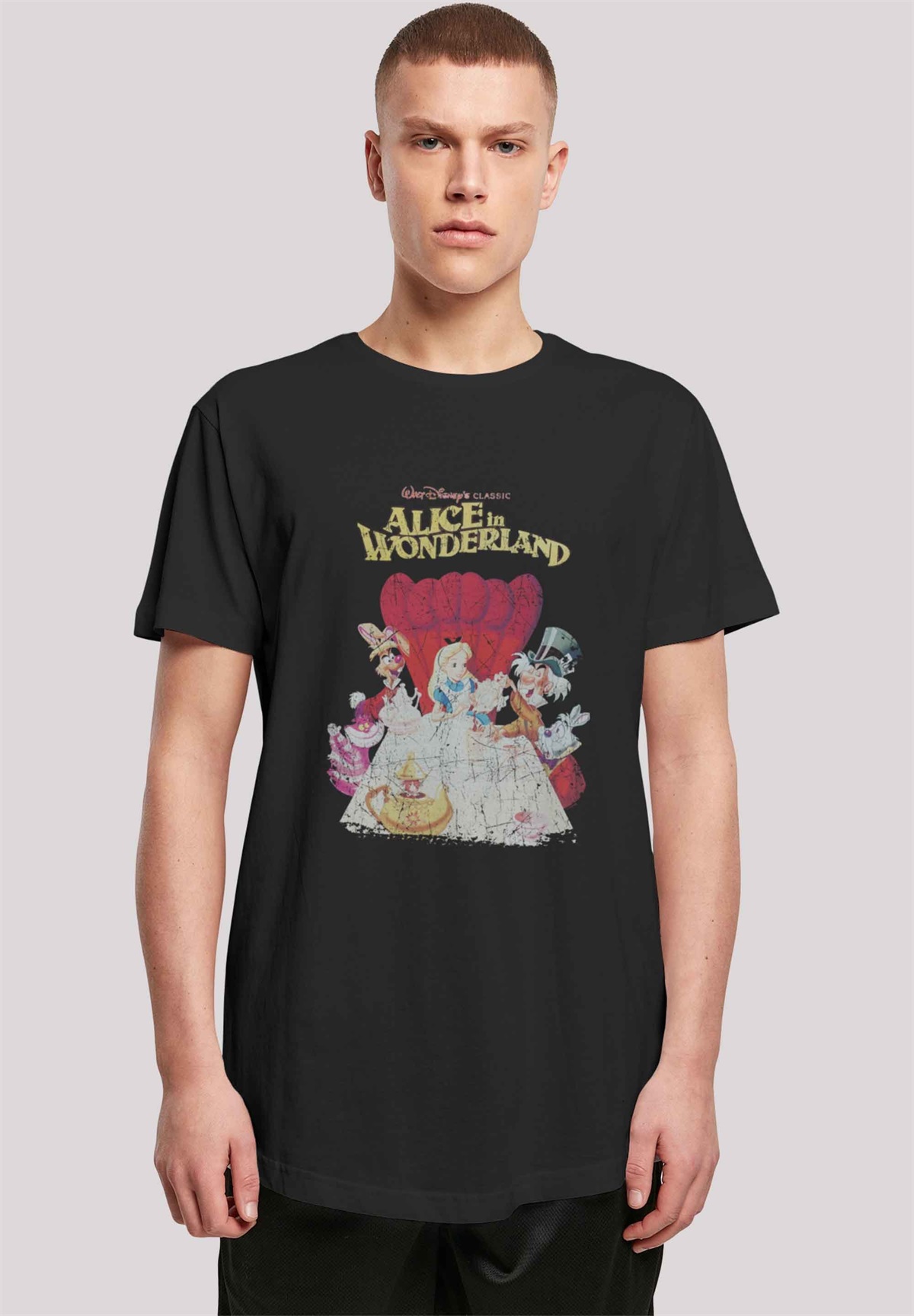 F4NT4STIC LONG CUT DISNEY ALICE IN WONDERLAND RETRO POSTER - T-Shirt print - black/schwarz