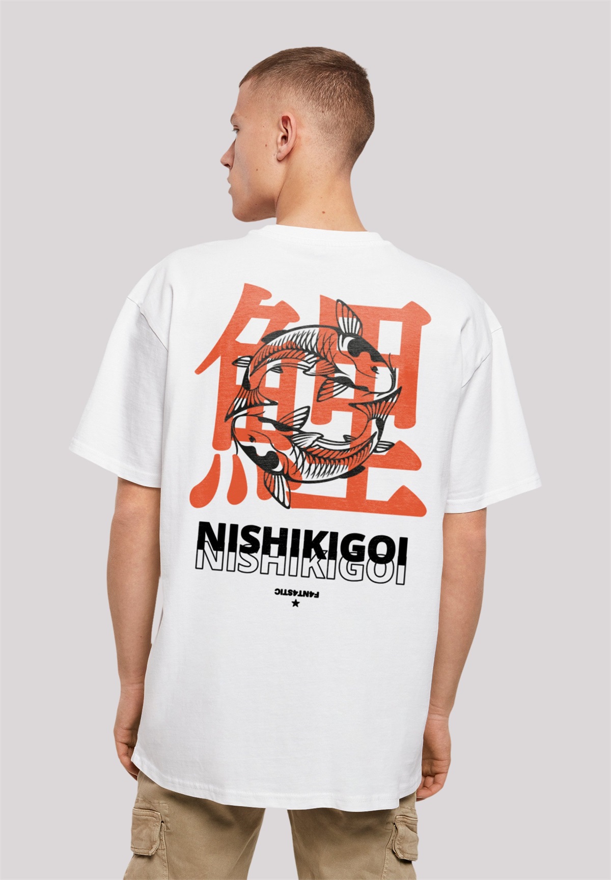 F4NT4STIC NISHIKIGOI KOI JAPAN GRAFIK - T-Shirt print - weiß