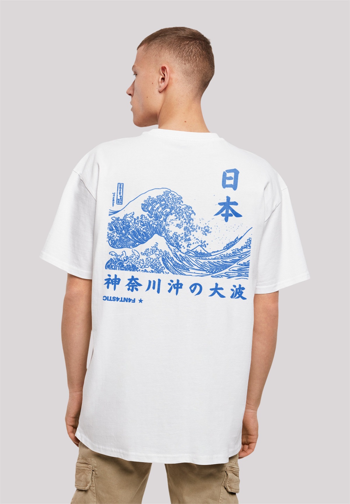 F4NT4STIC KANAGAWA WELLE - T-Shirt print - weiß