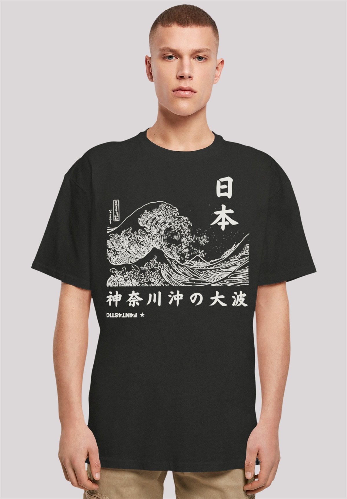 F4NT4STIC KANAGAWA WELLE JAPAN - T-Shirt print - schwarz