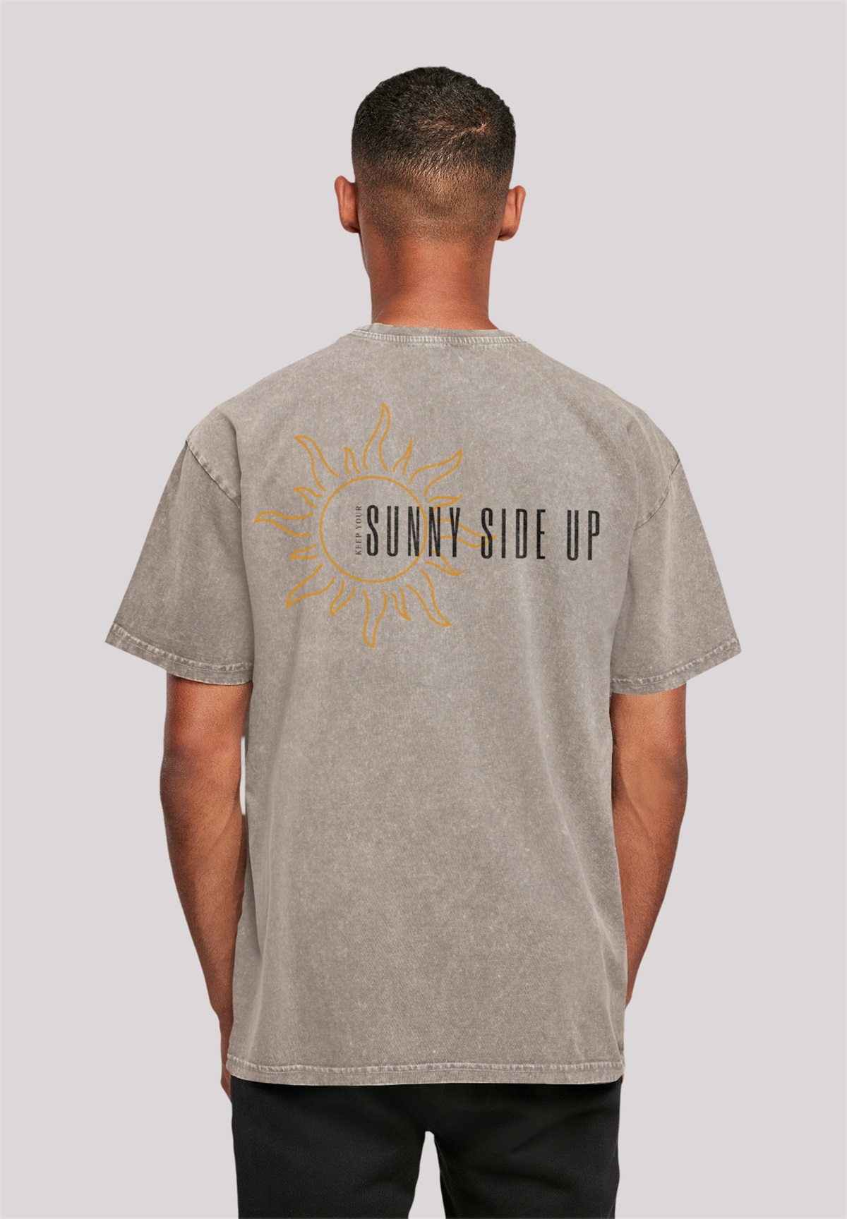 F4NT4STIC SUNNY SIDE UP - T-Shirt print - asphalt/hellgrau