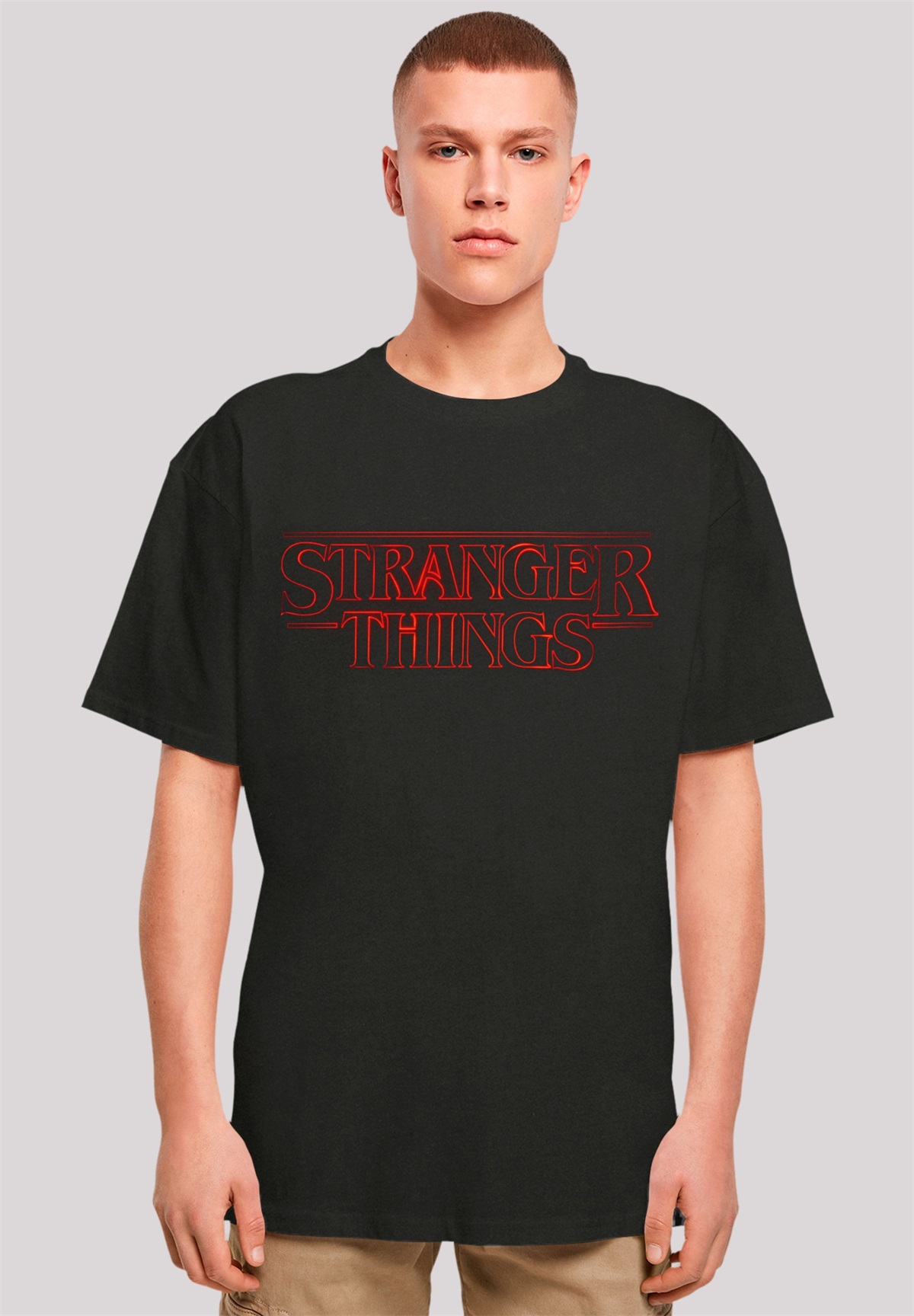 F4NT4STIC STRANGER THINGS GLOW LOGO NETFLIX TV SERIES - T-Shirt print - schwarz