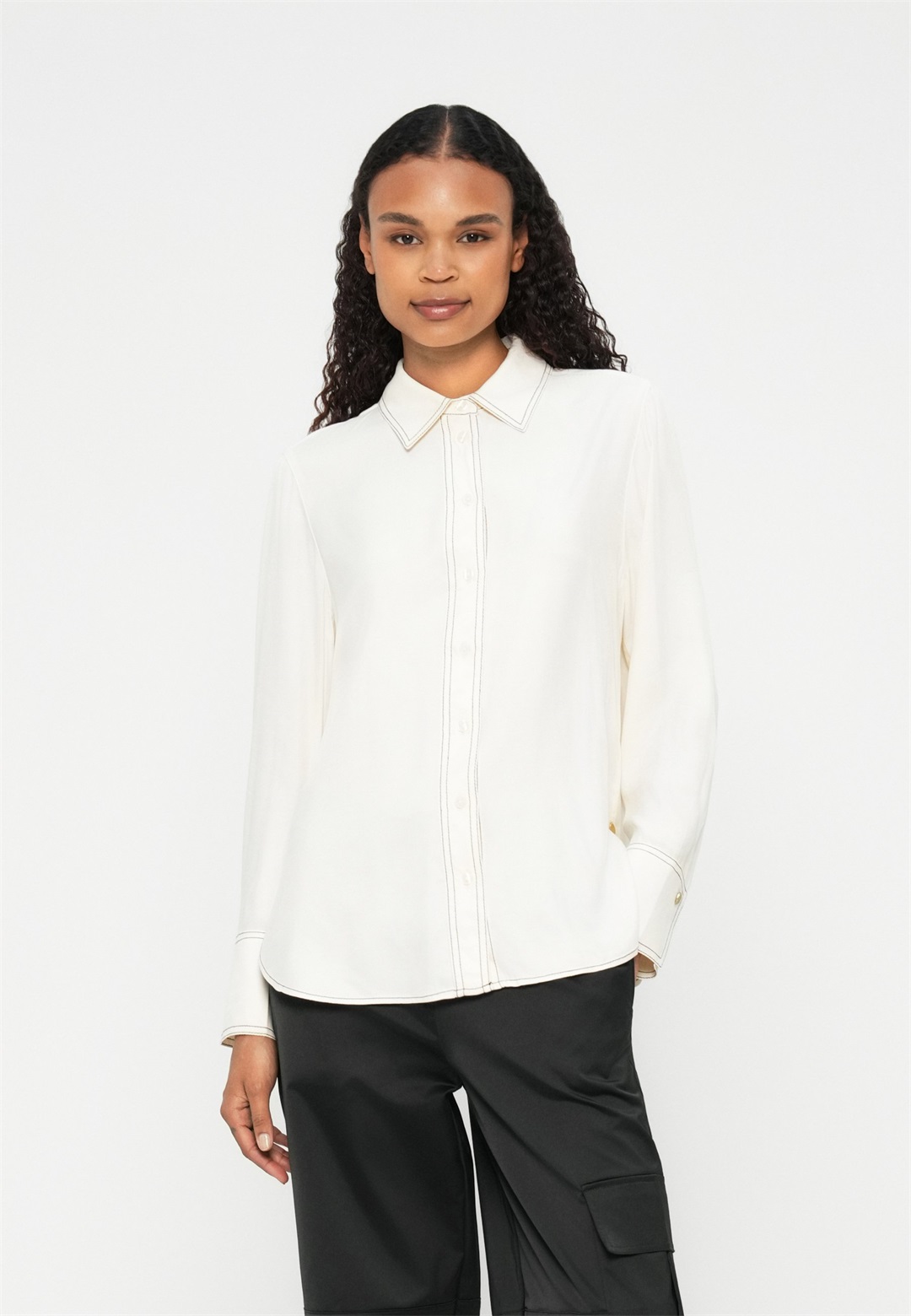 Fabienne Chapot STELLA BLOUSE - Hemdbluse - cosy white/offwhite