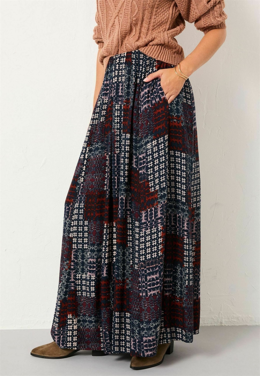 FatFace REGULAR FIT - WELSH BLANKET - Maxirock - navy/blau