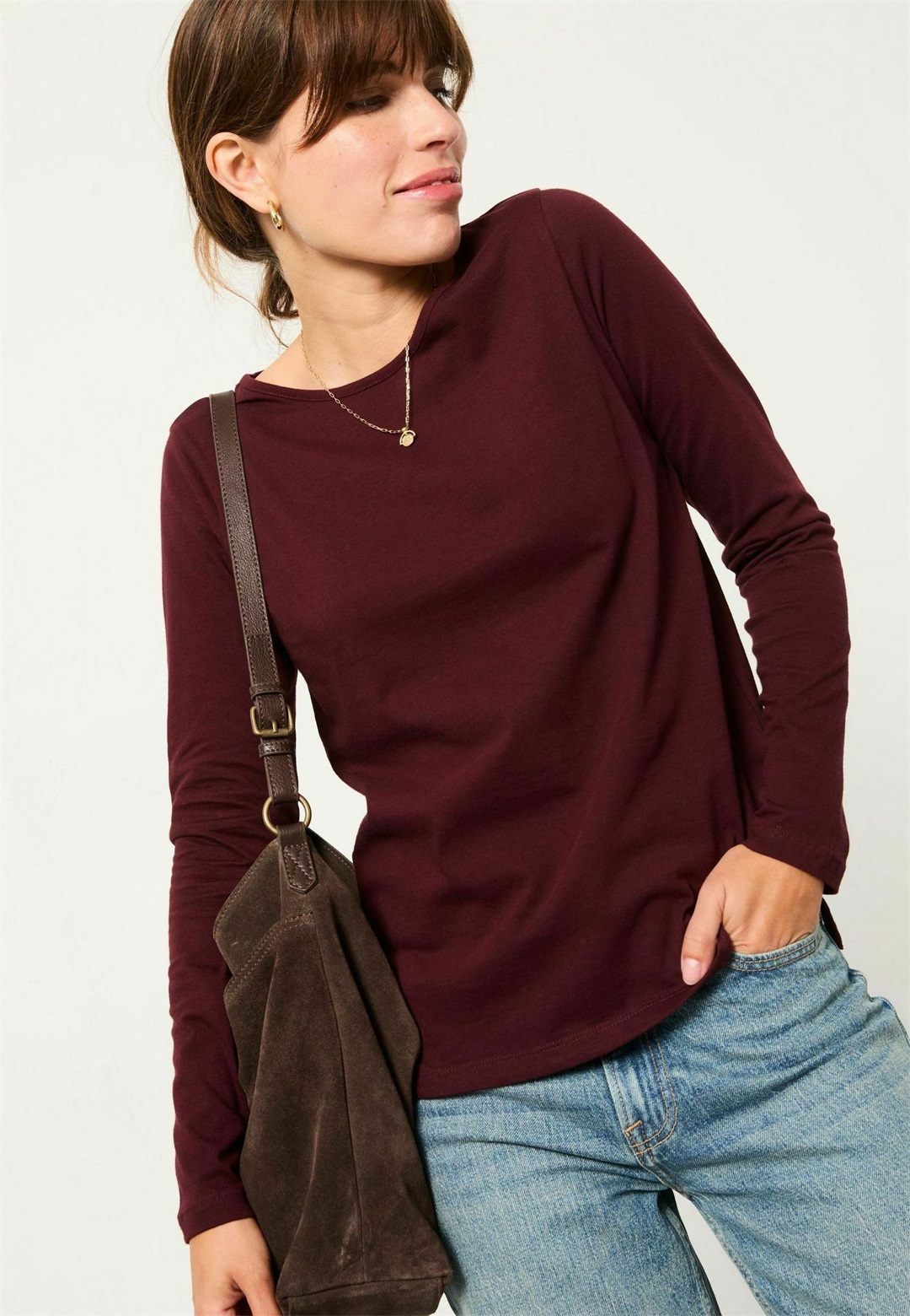 FatFace REGULAR FIT - 2 PACK LONG SLEEVE - Langarmshirt - purple pink/pink