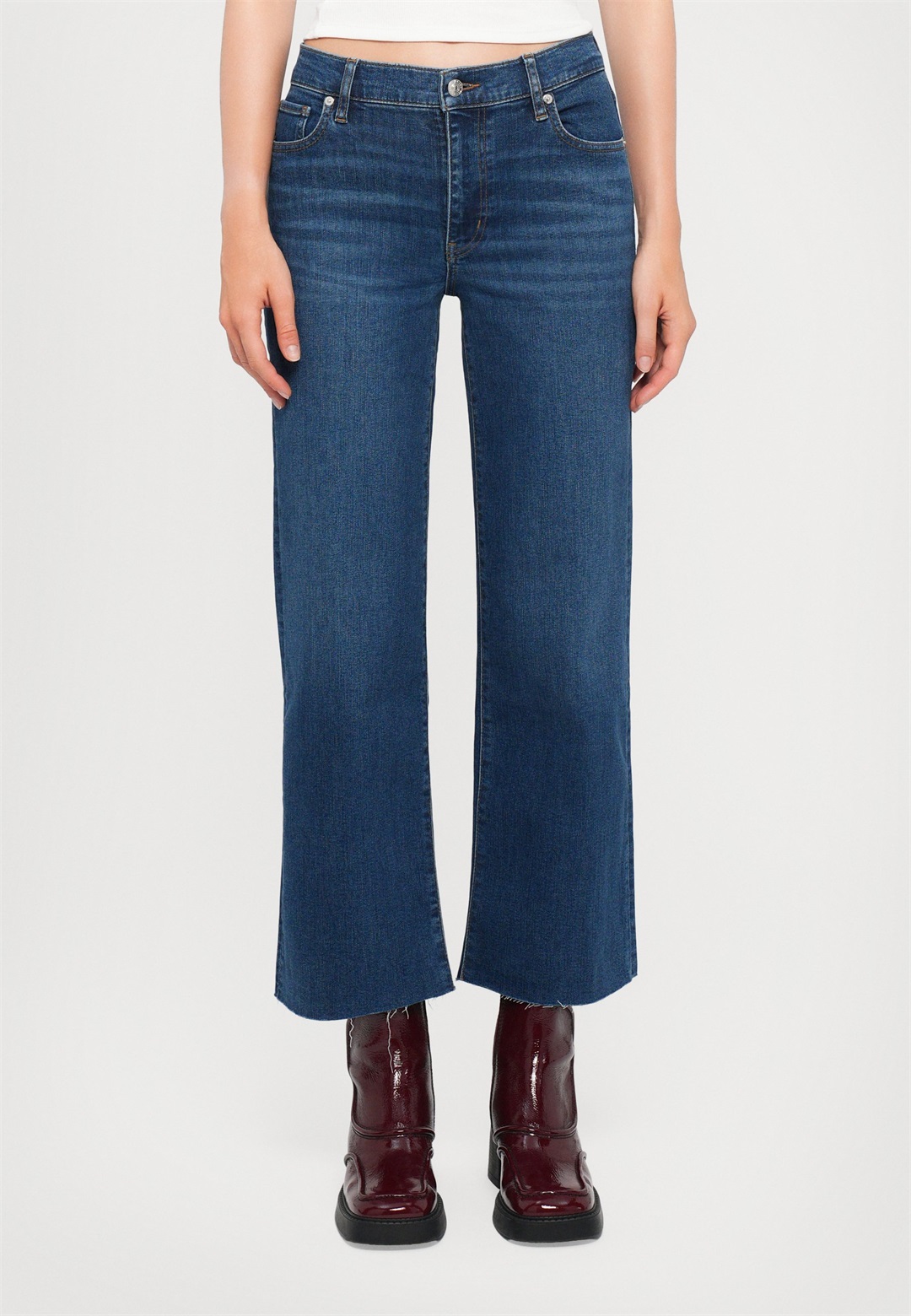FRAME THE MELLOW - Jeans Straight Leg - elixir raw after/blue denim