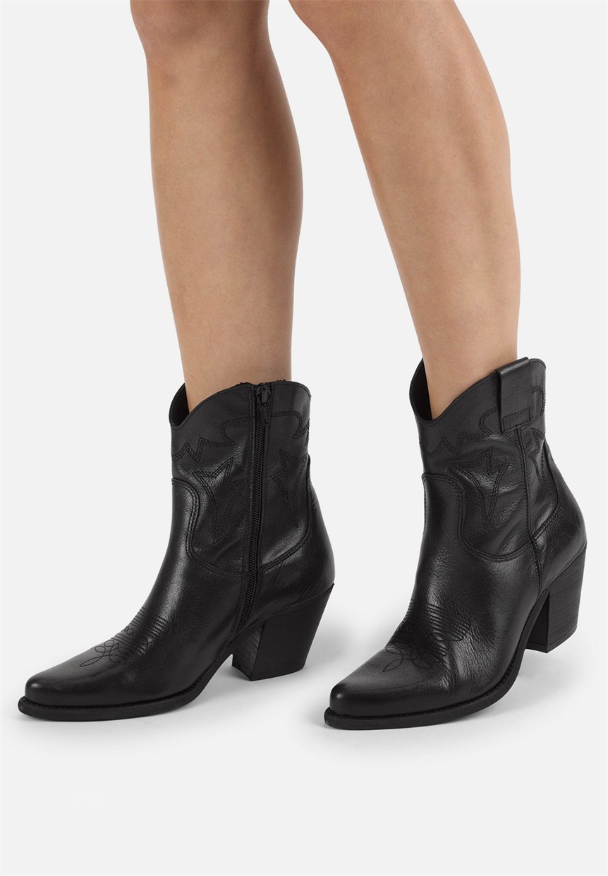 Felmini Cowboy-/Bikerstiefelette - black/schwarz