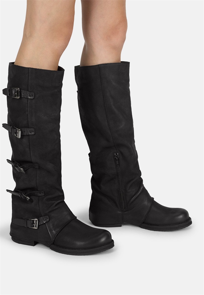 Felmini Cowboy-/Bikerboot - black/schwarz